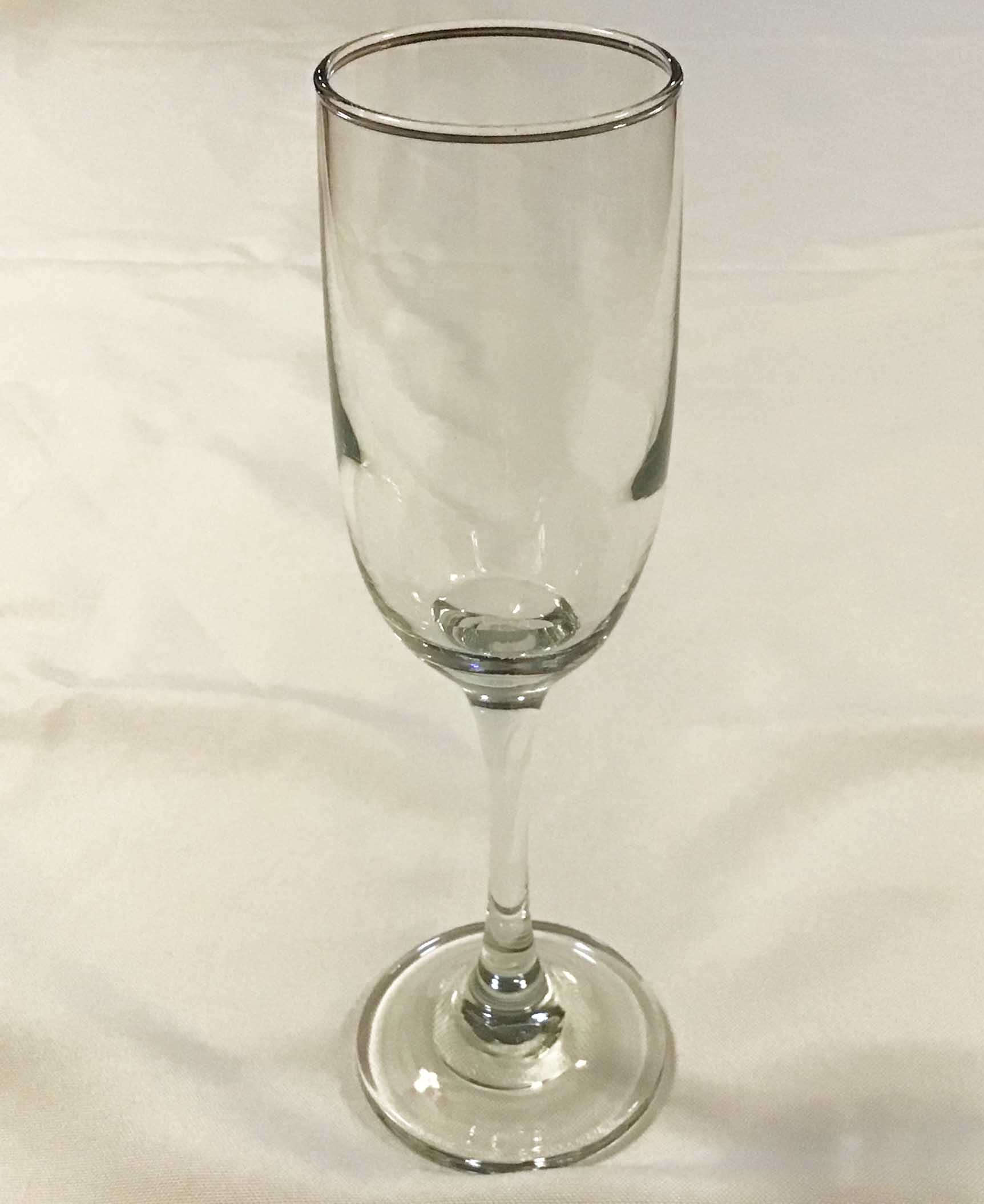 champagne flute glasses - 6.25 oz.