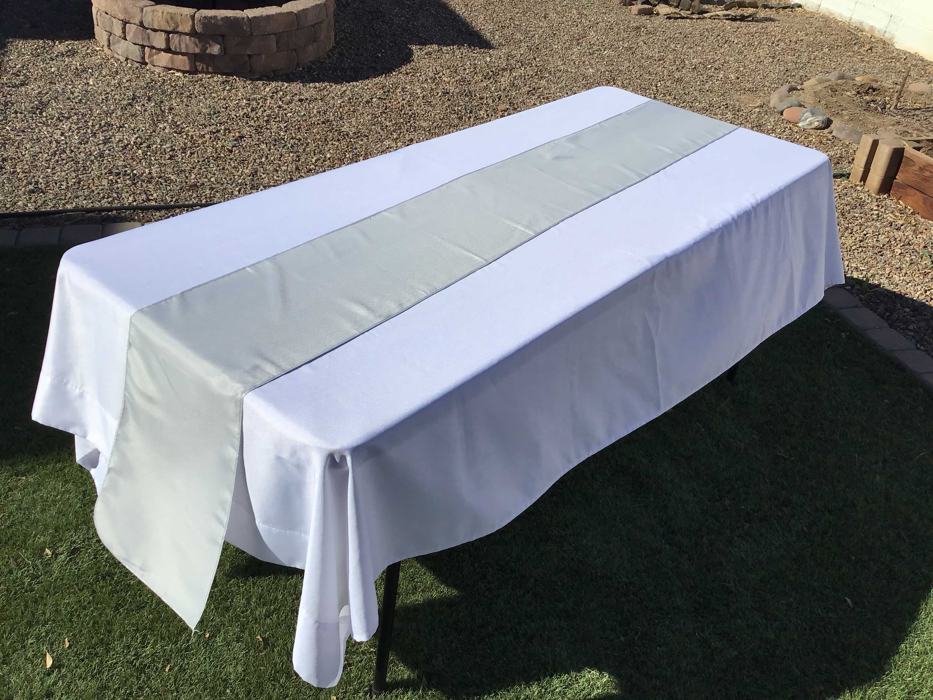 table runners (silver) - 12 x 108