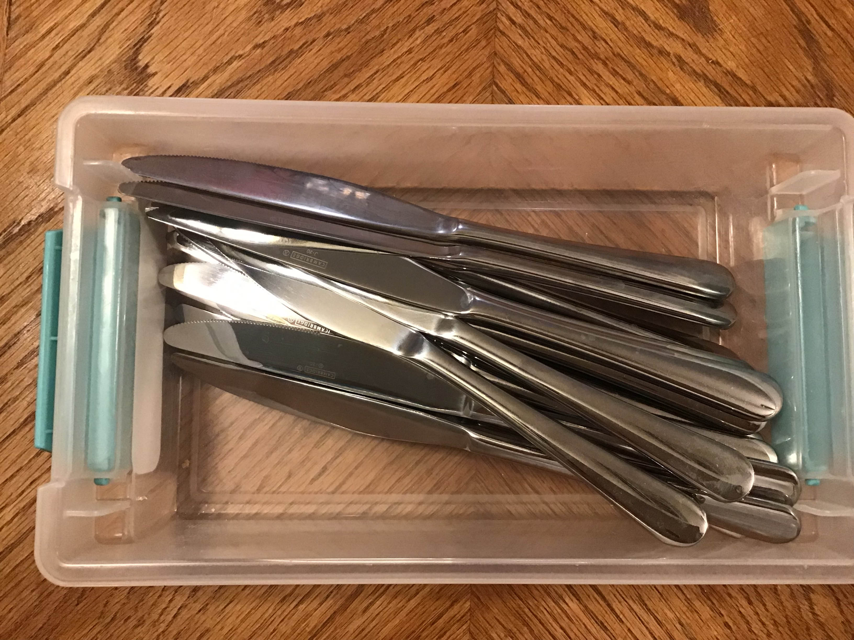 dinner knives / butter knives (stainless steel, Cambridge #22)
