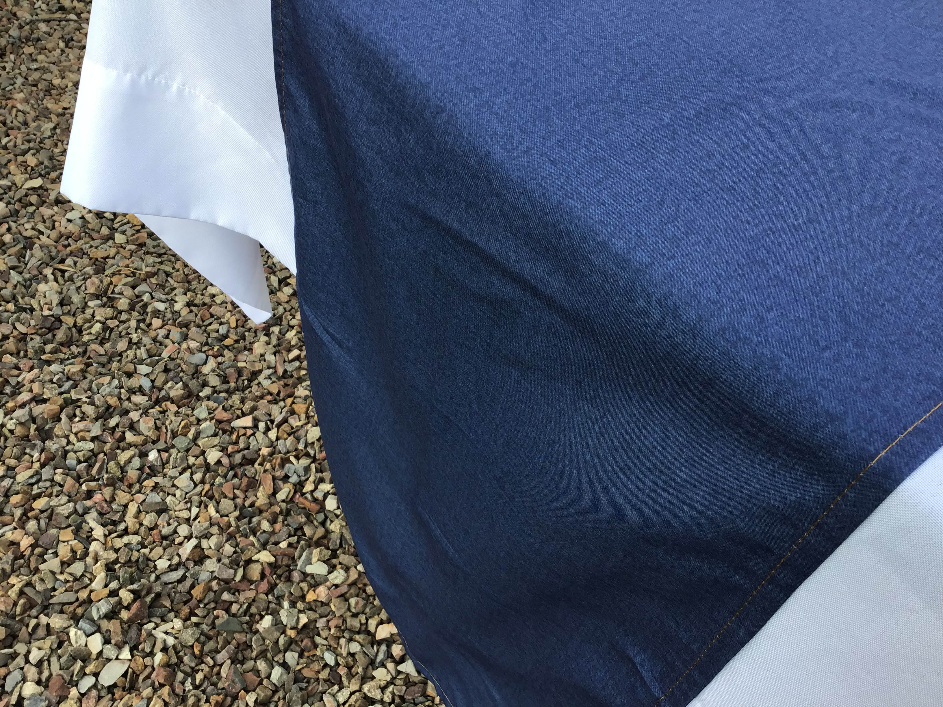 table runners (dark blue faux denim) - 14 x 108