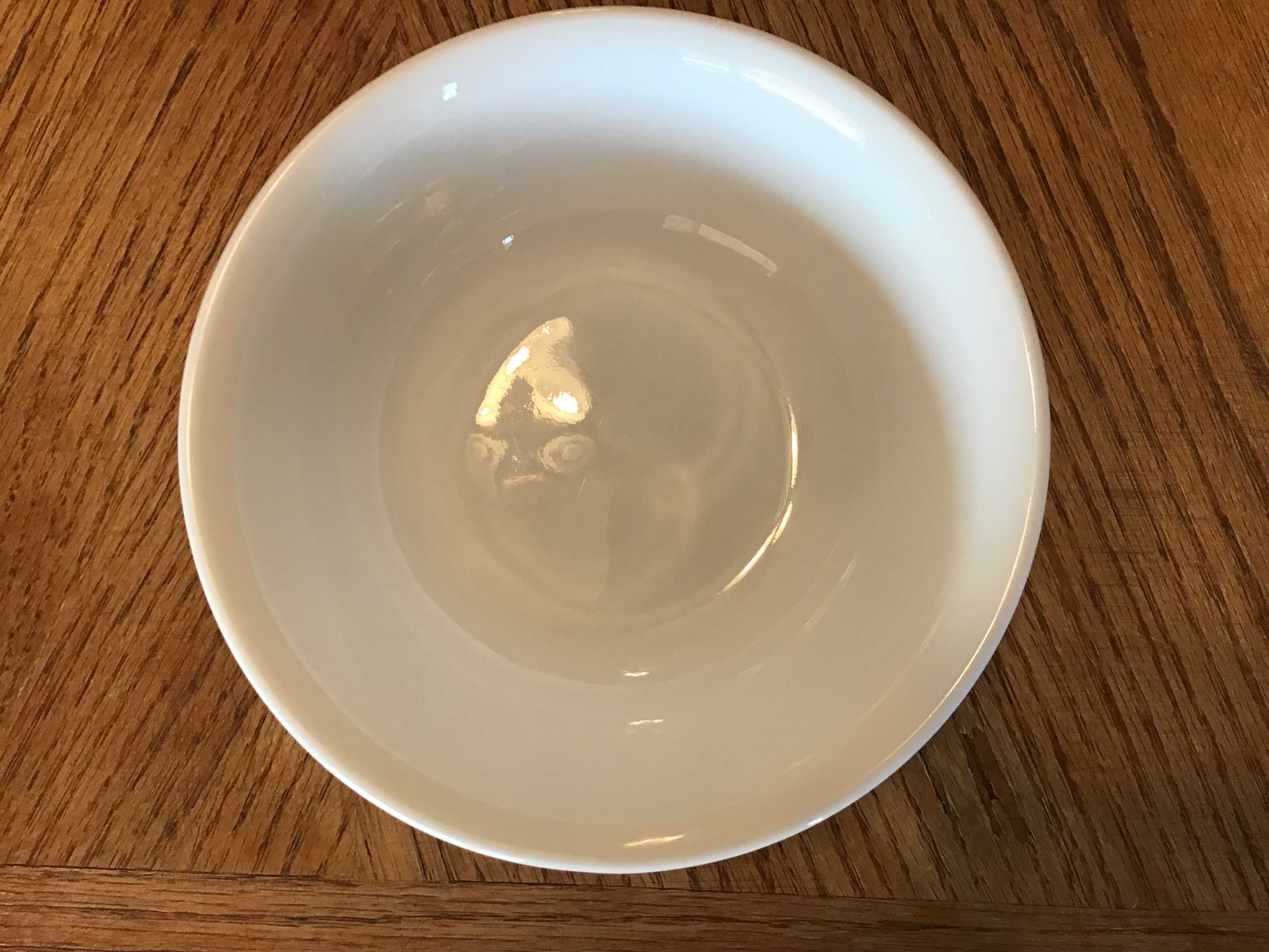 glass bowls (white, Corelle Vitrelle) - 6 1/4