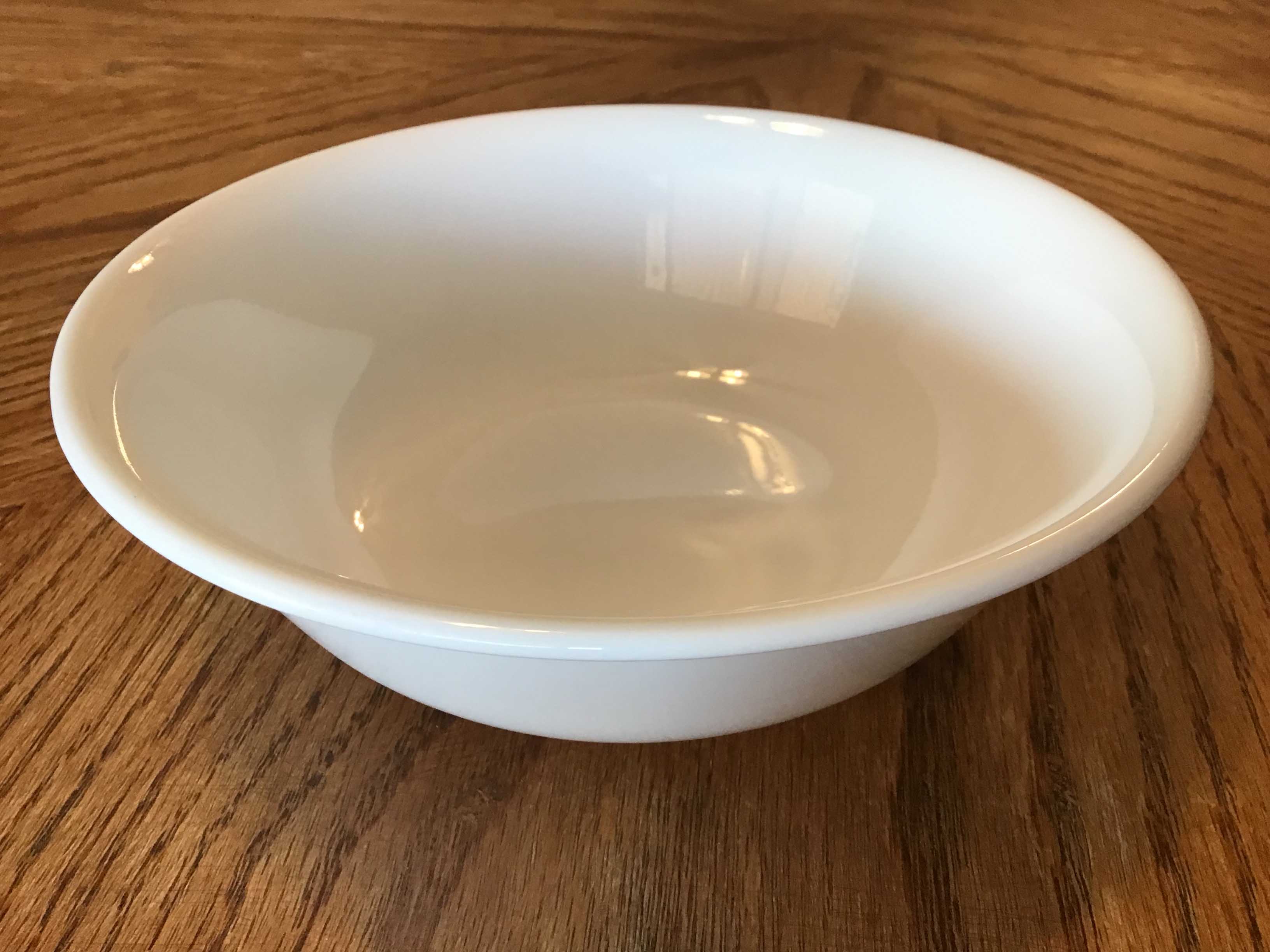 glass bowls (white, Corelle Vitrelle) - 6 1/4