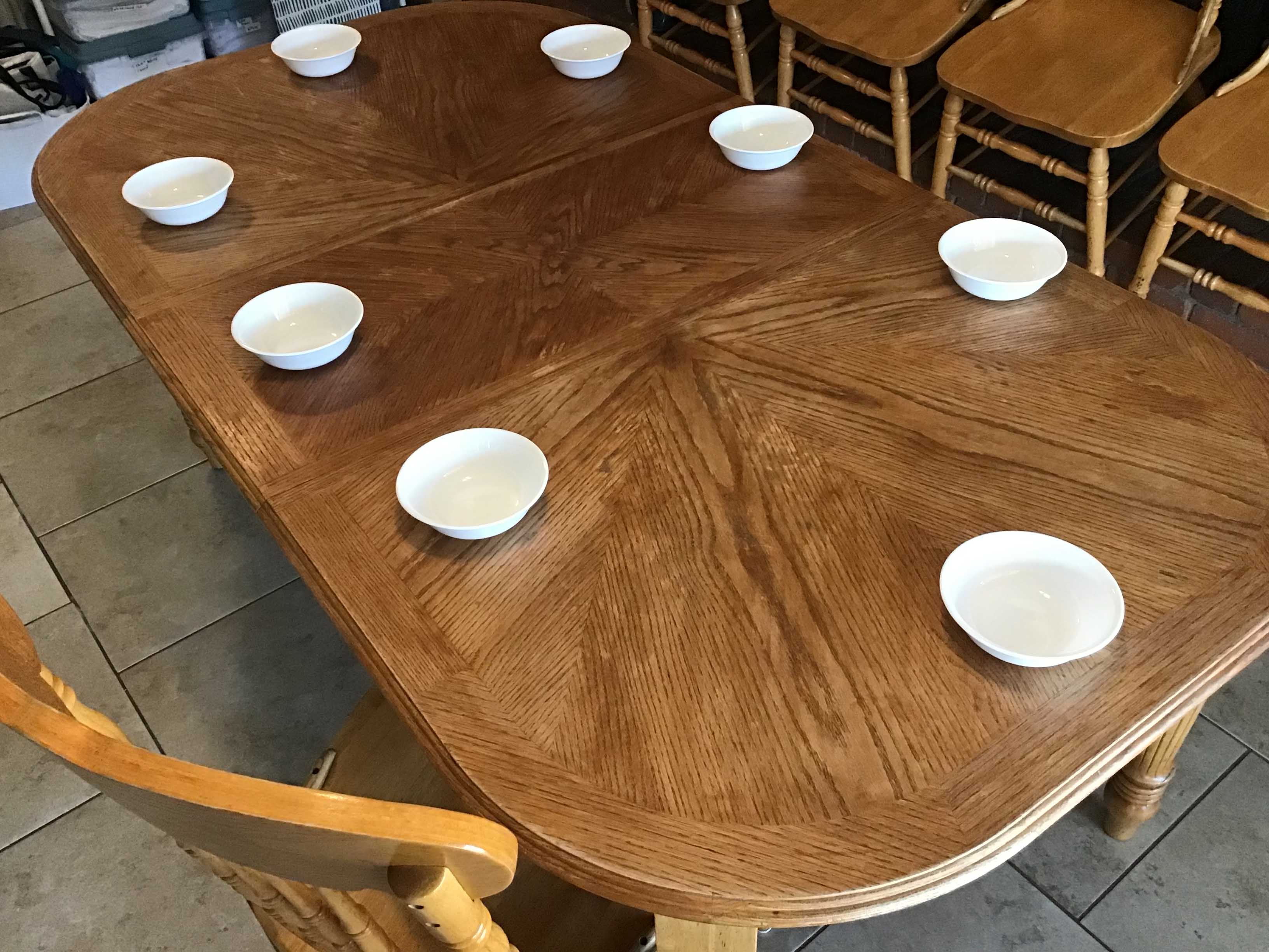 glass bowls (white, Corelle Vitrelle) - 6 1/4