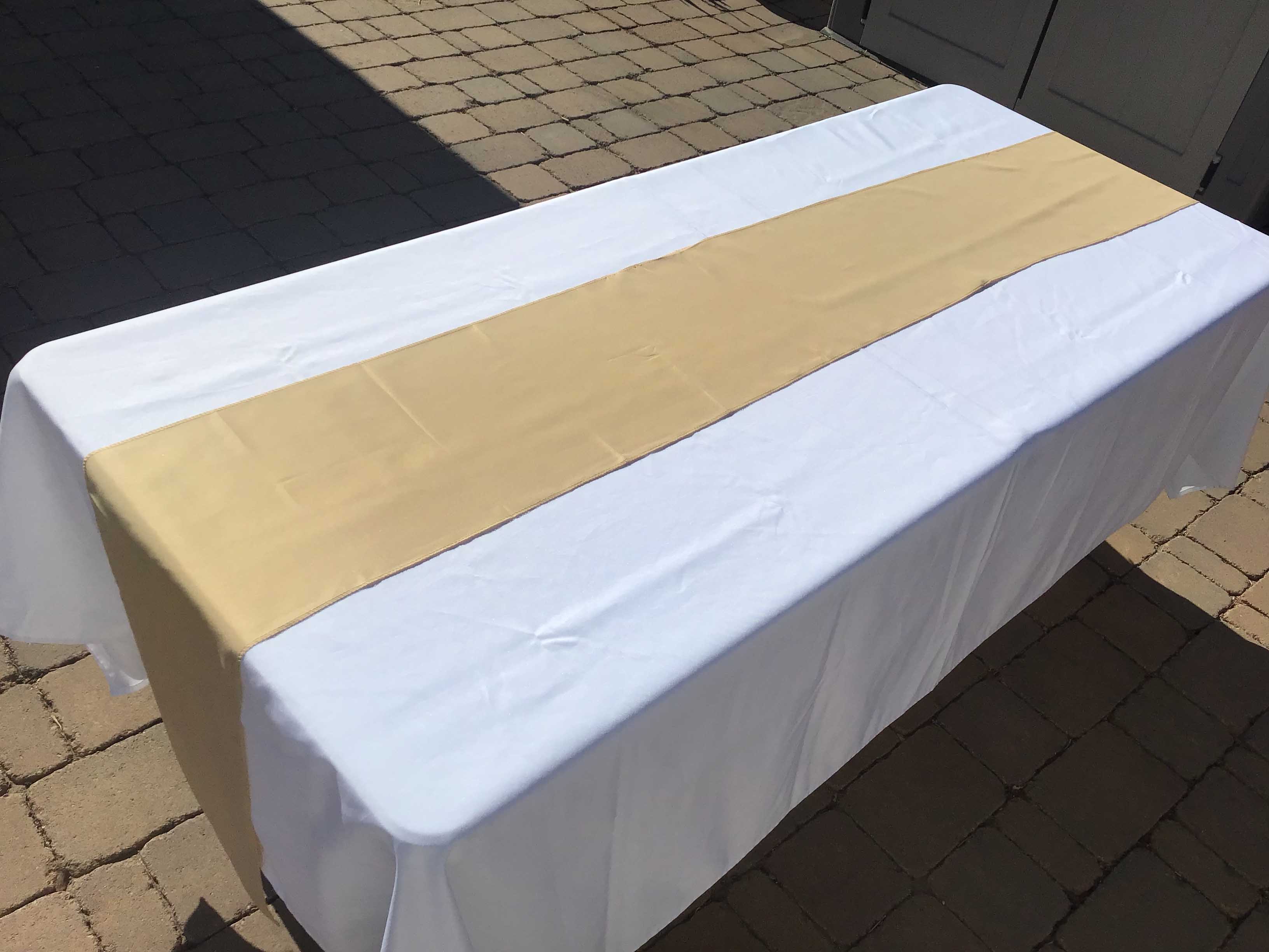 table runners (champagne) - 12 x 108