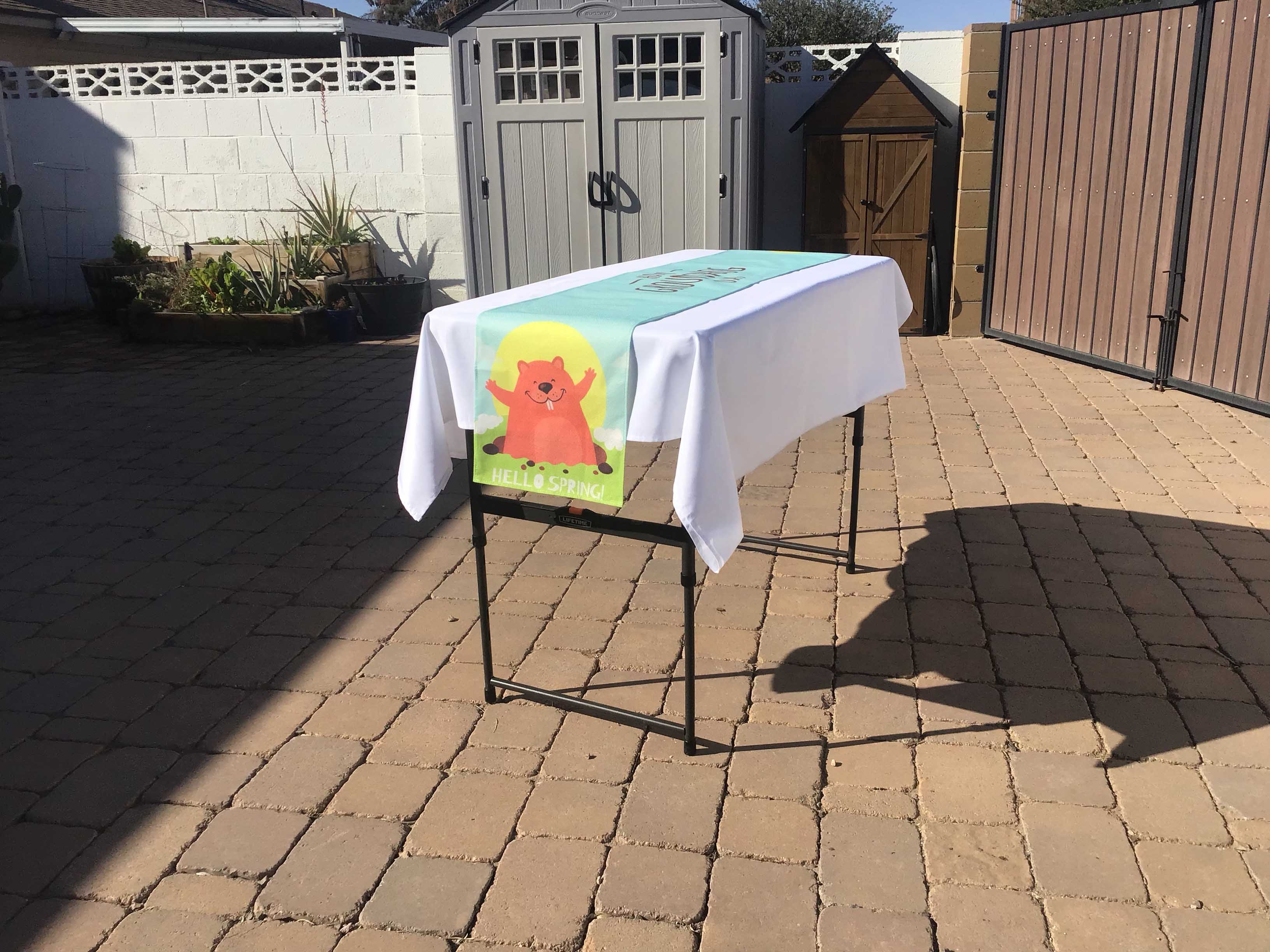 table runners (Happy Groundhog Day/Hello Spring) - 13 x 72