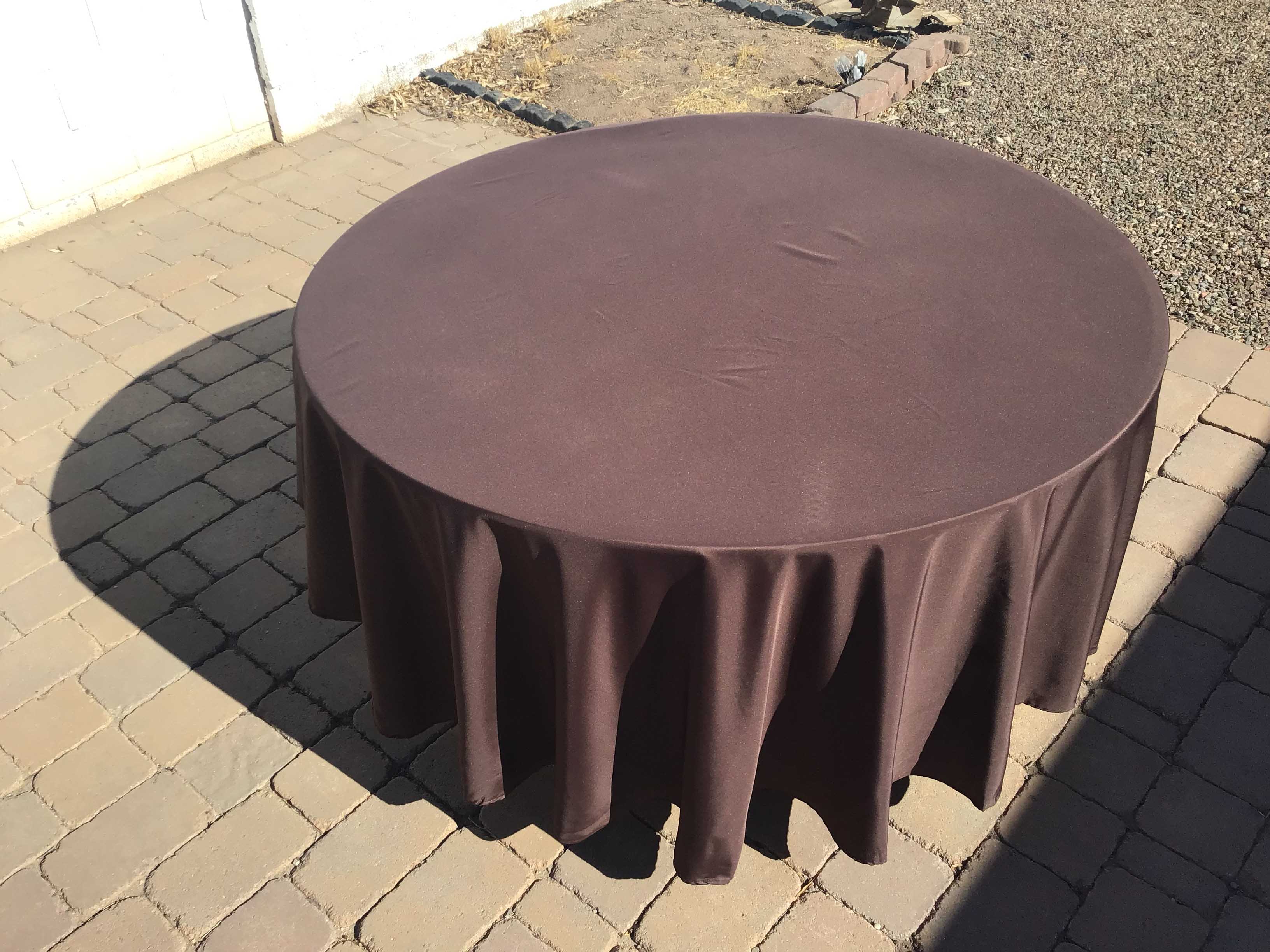 round tablecloths (chocolate) - 108