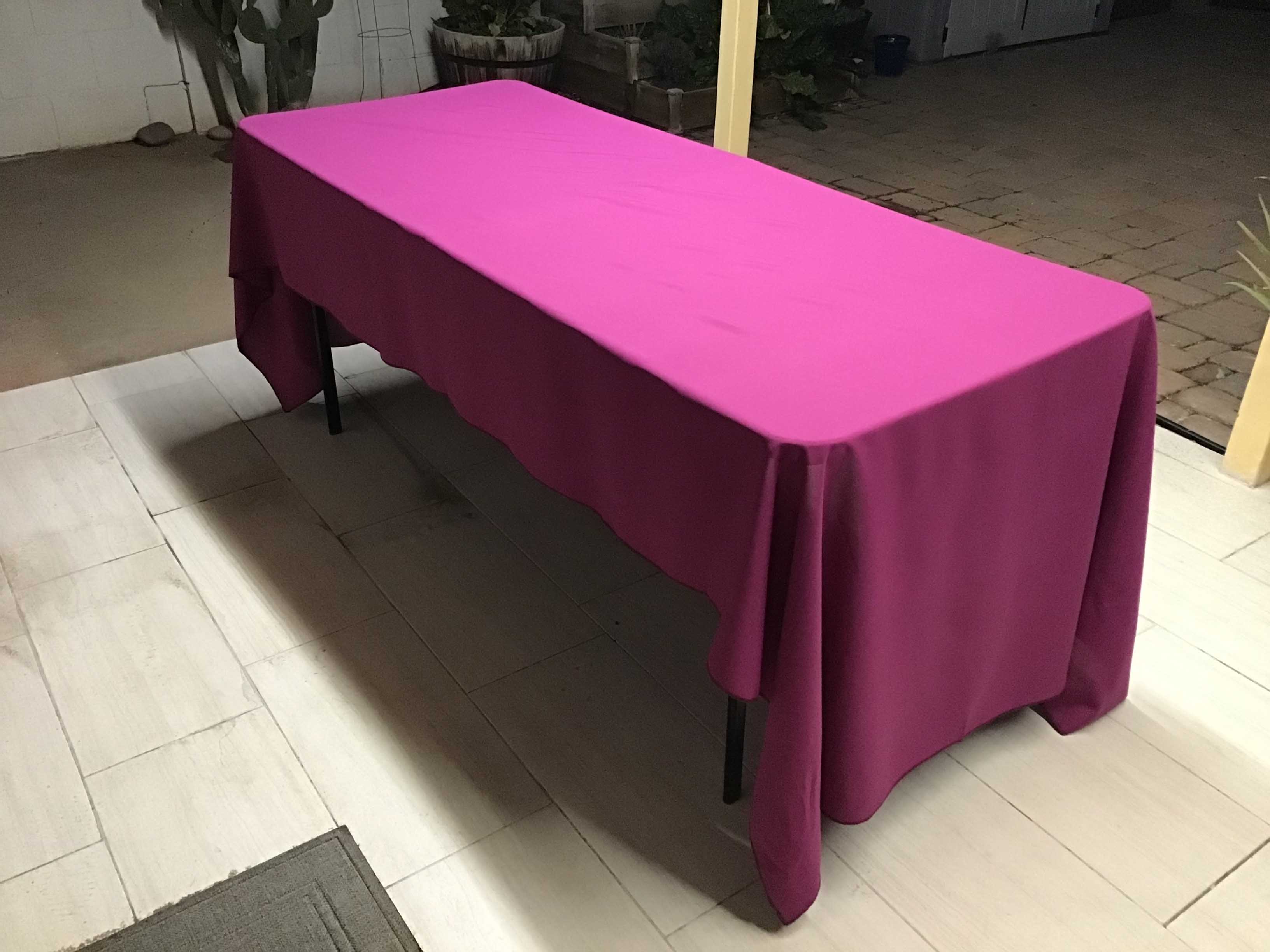 rectangle tablecloths (magenta) - 60 x 120