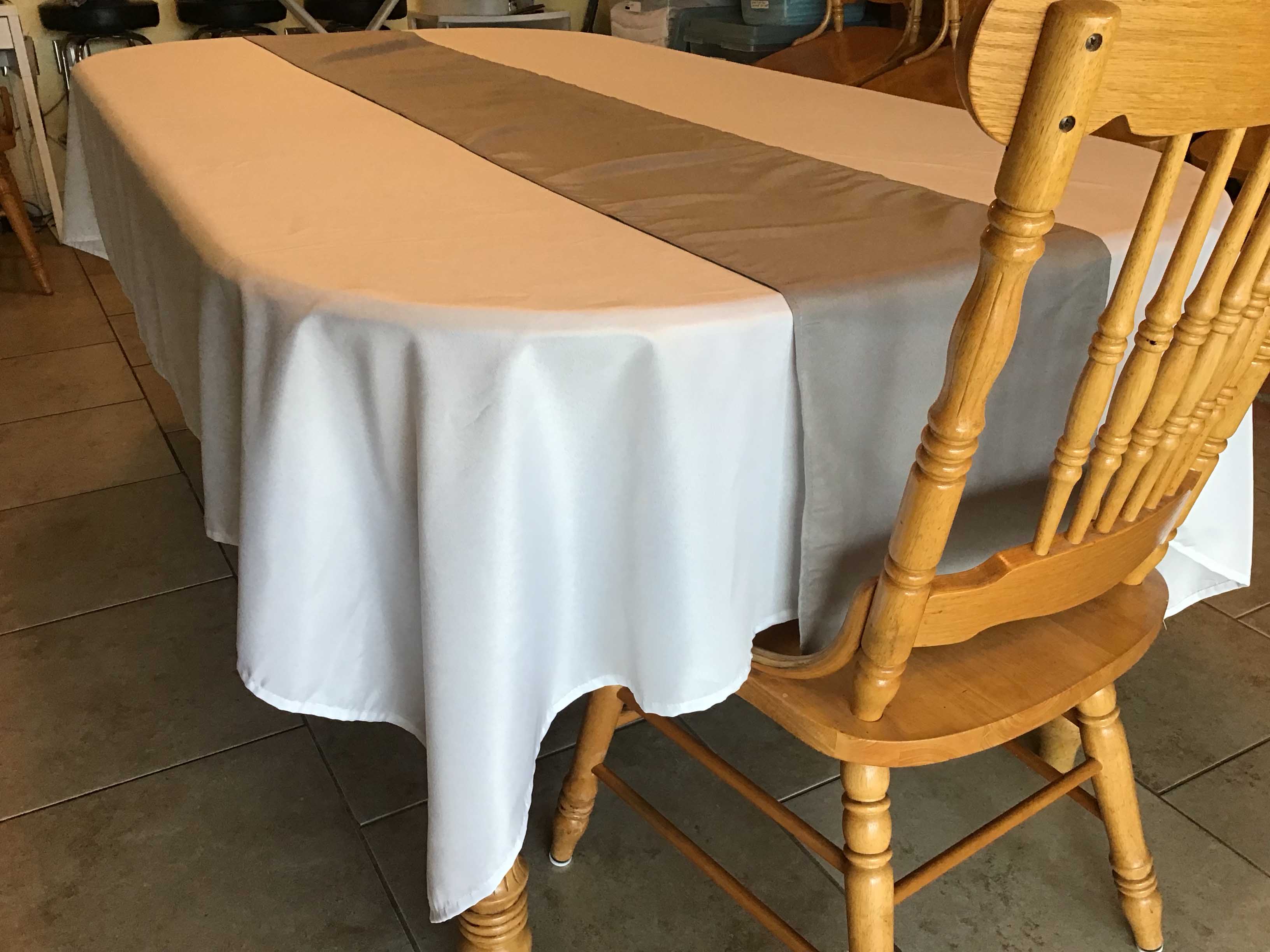 table runners (silver/gray) - 12 x 108