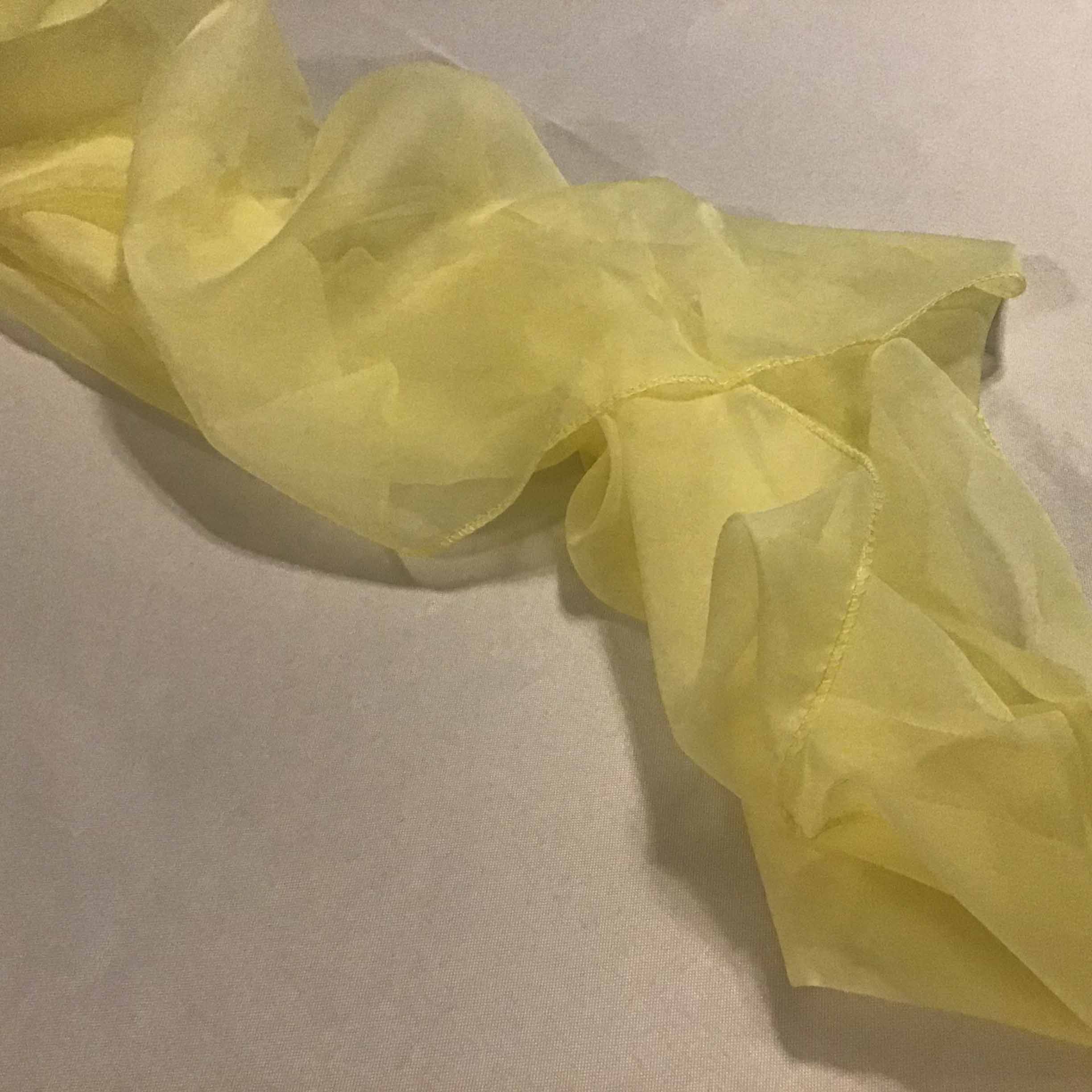 table runners (chiffon, yellow) - 20 x 77