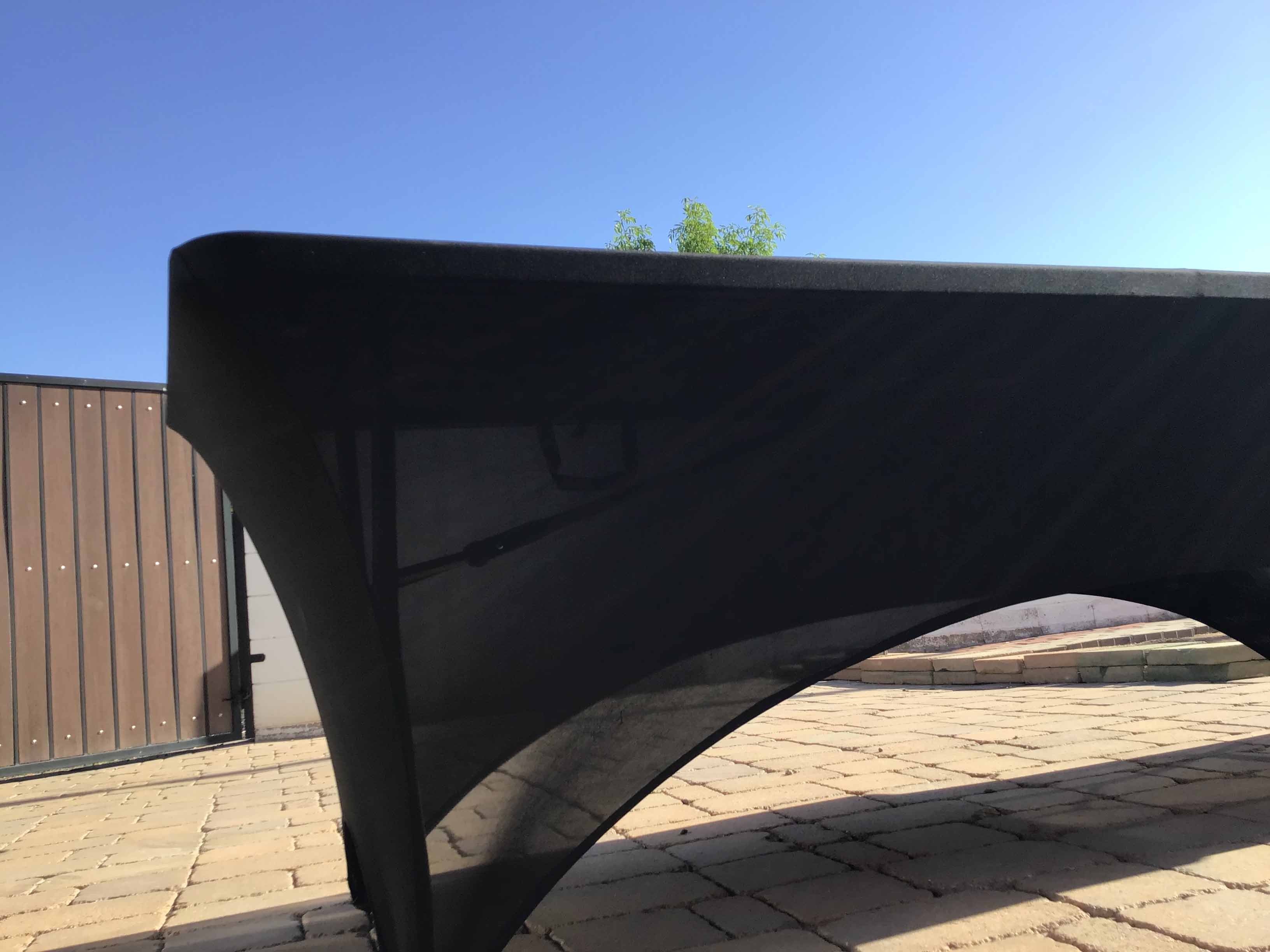 stretch spandex rectangle tablecloths (black) - 96x30, for 8-ft. table