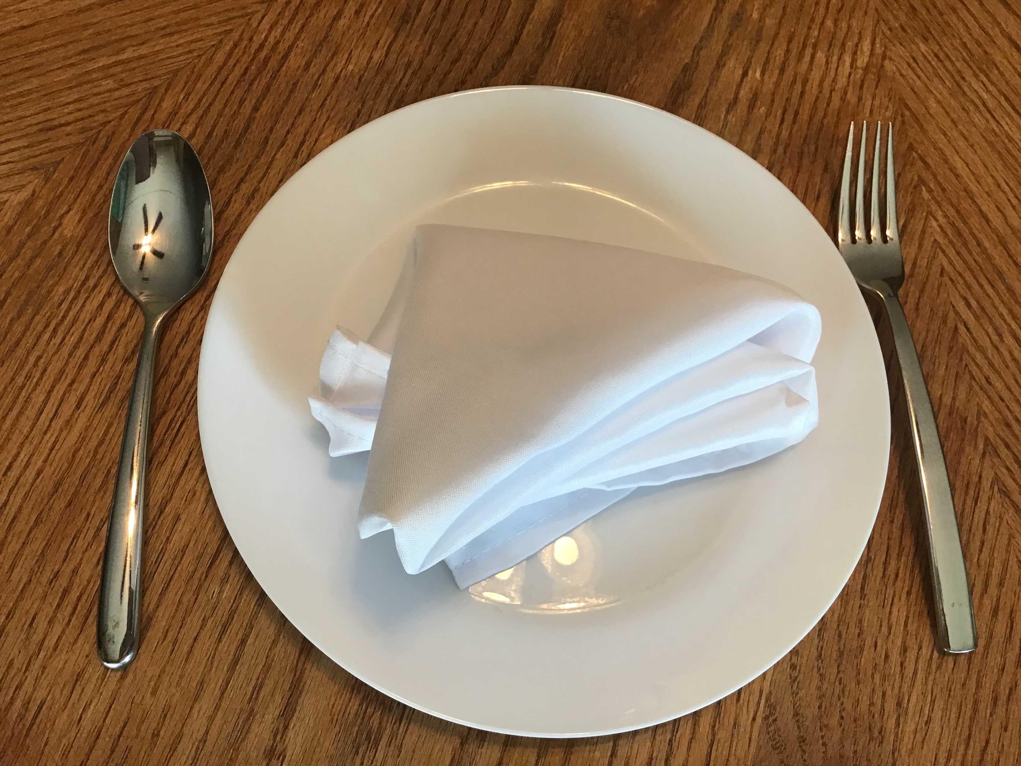 dinner plates - glass (white, Oftast) - 10