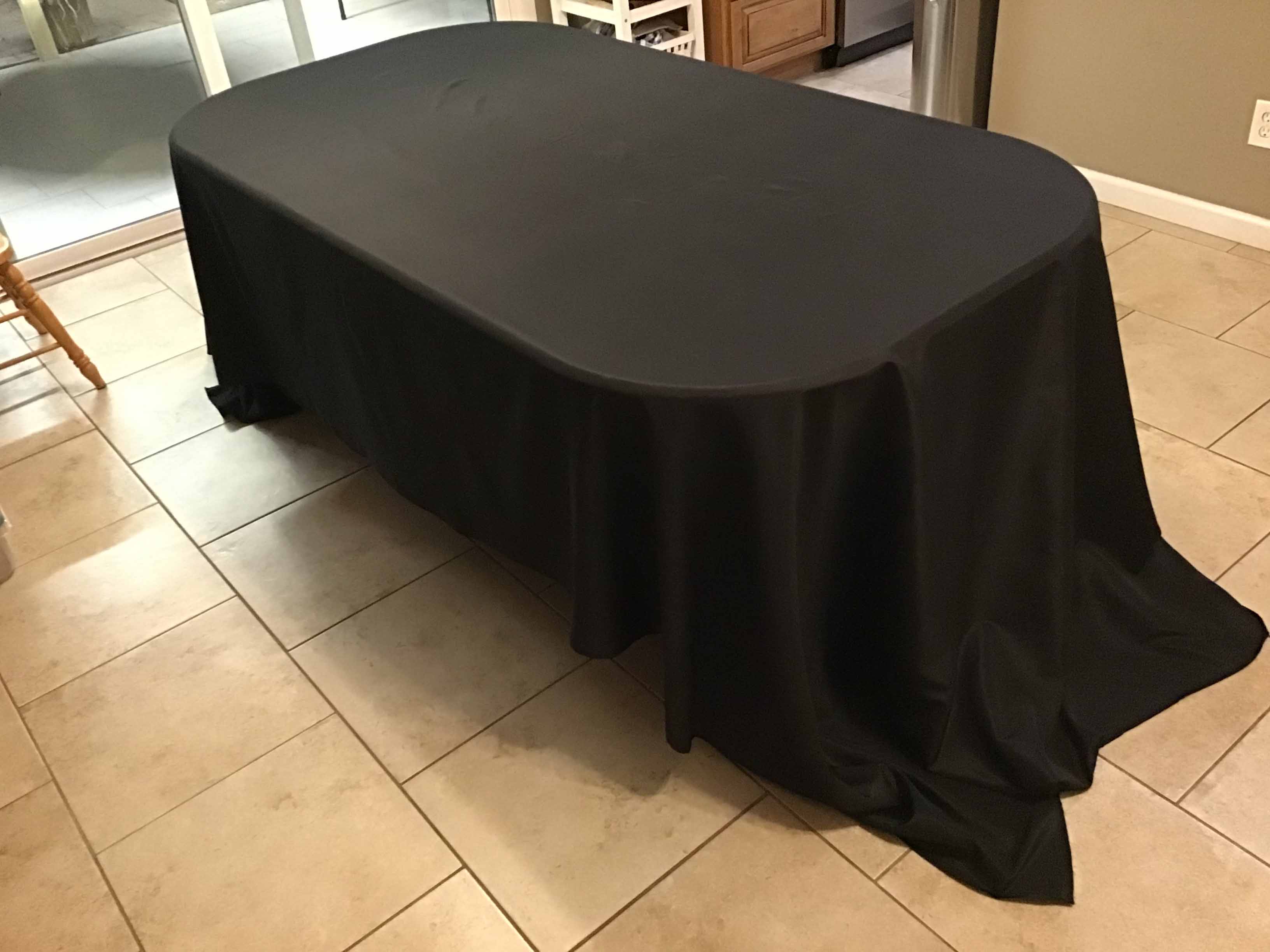 rectangle tablecloths (black) - 90 x 156