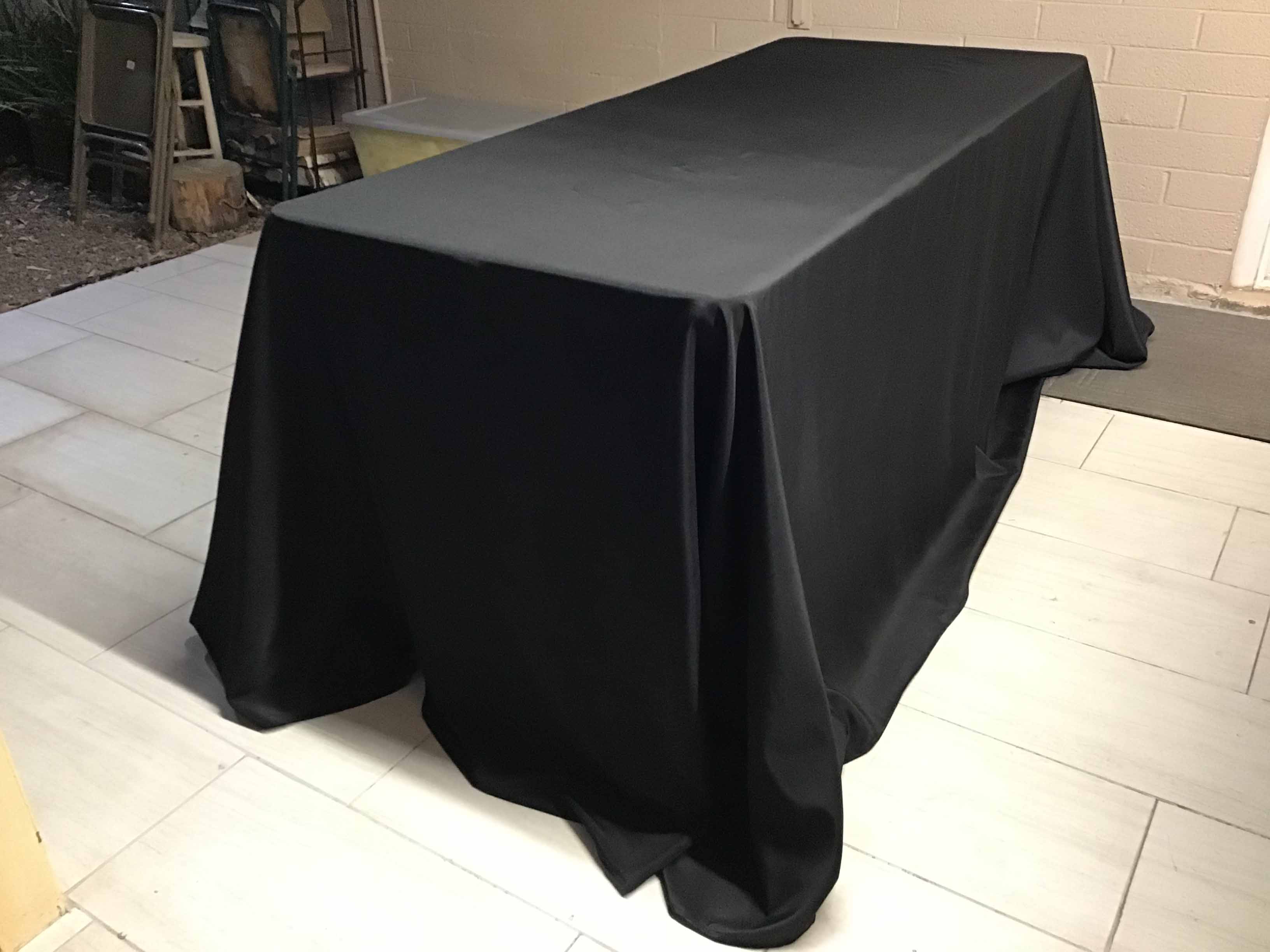 rectangle tablecloths (black) - 90 x 156