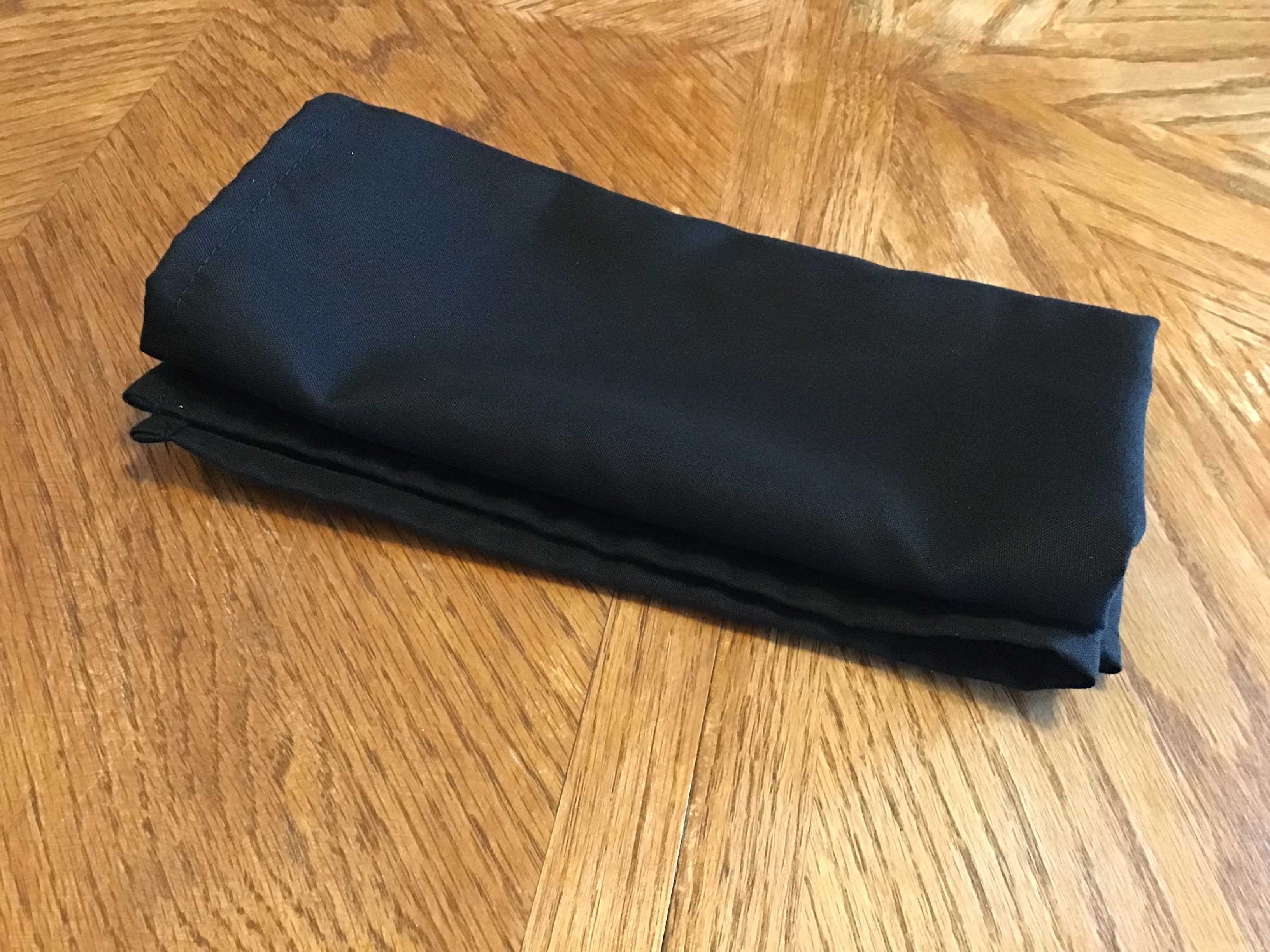 cloth dinner napkins (black) - 20 x 20