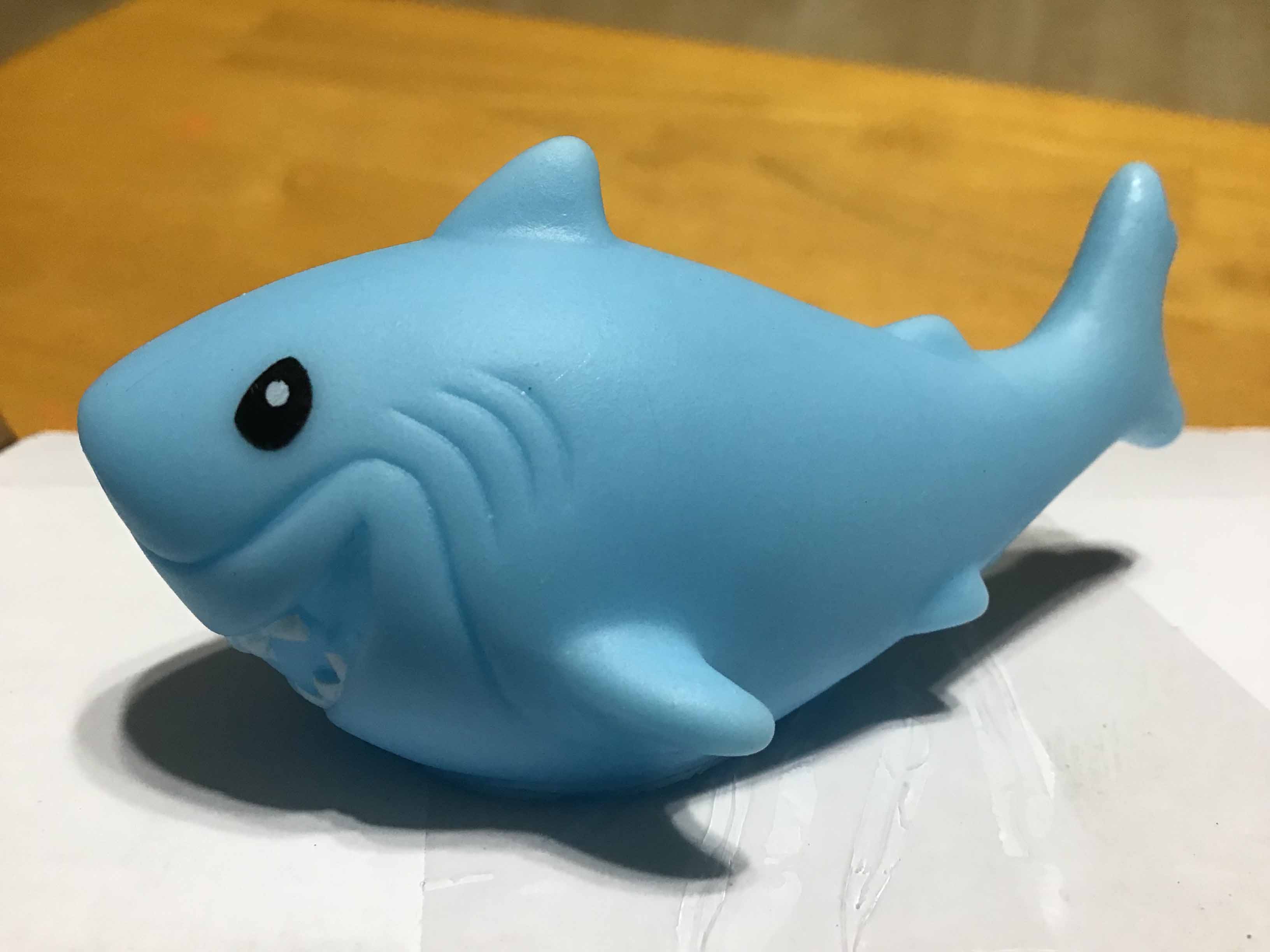 rubber sharks (mini floating bathtub toy)