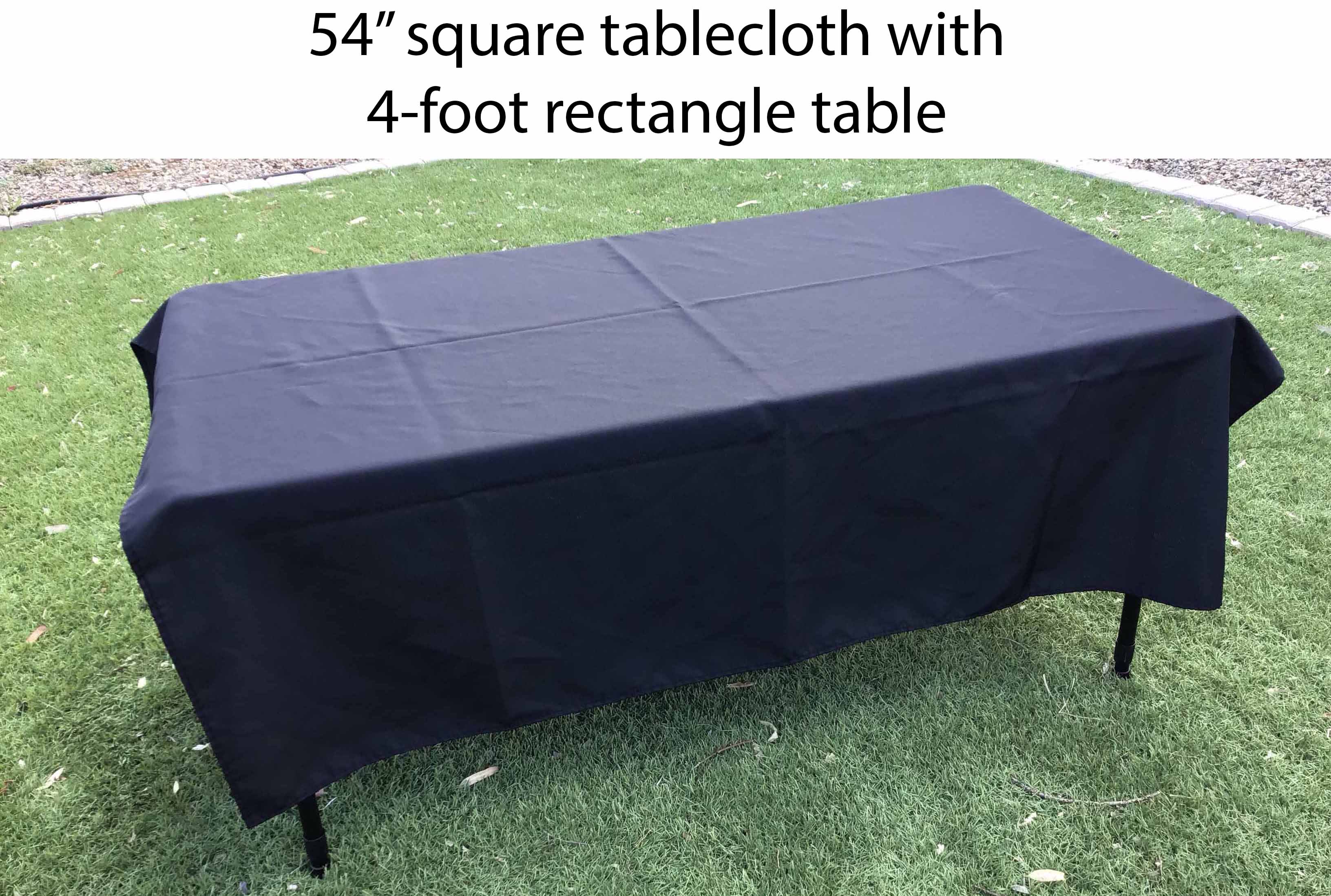 square tablecloths (black) - 54