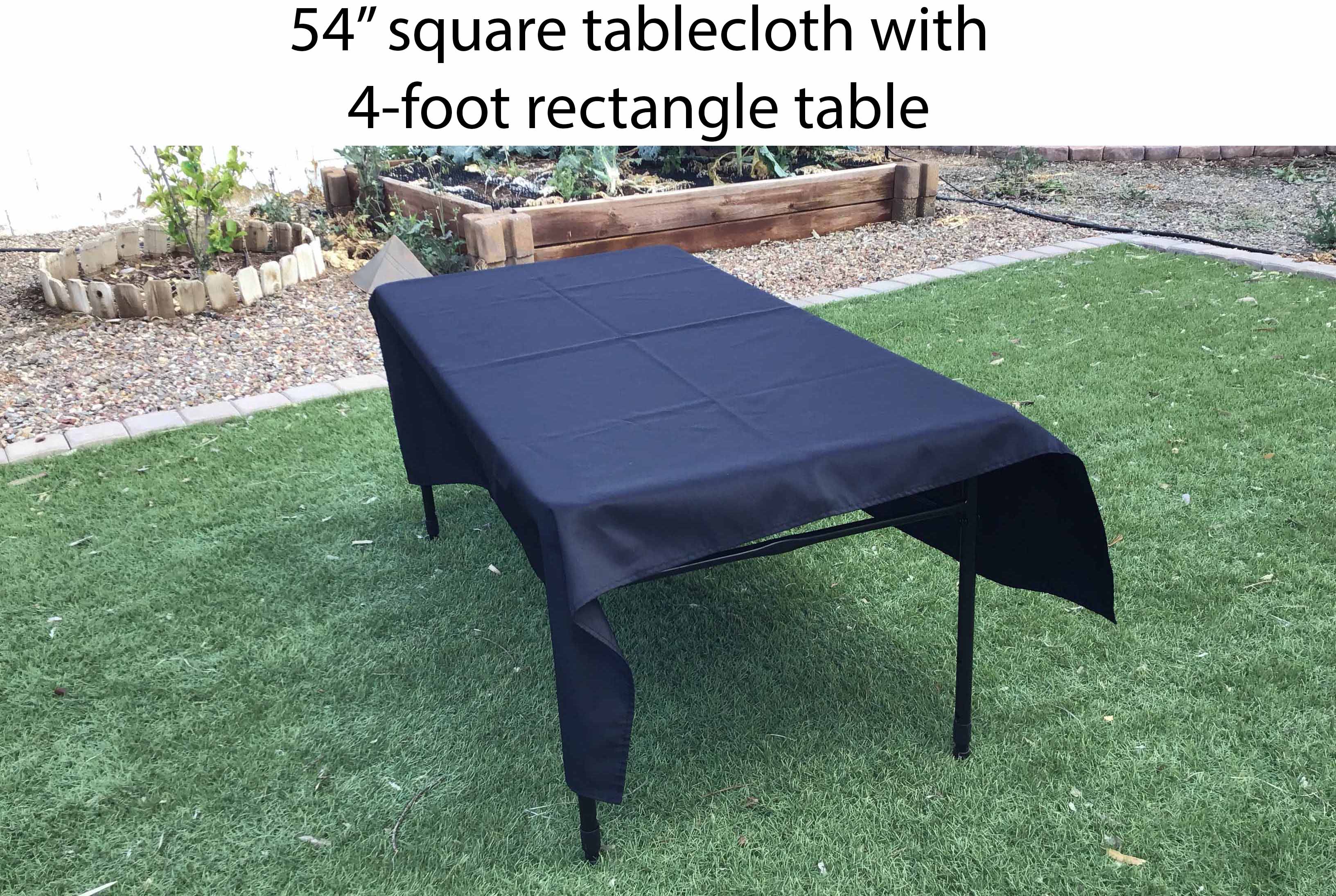 square tablecloths (black) - 54