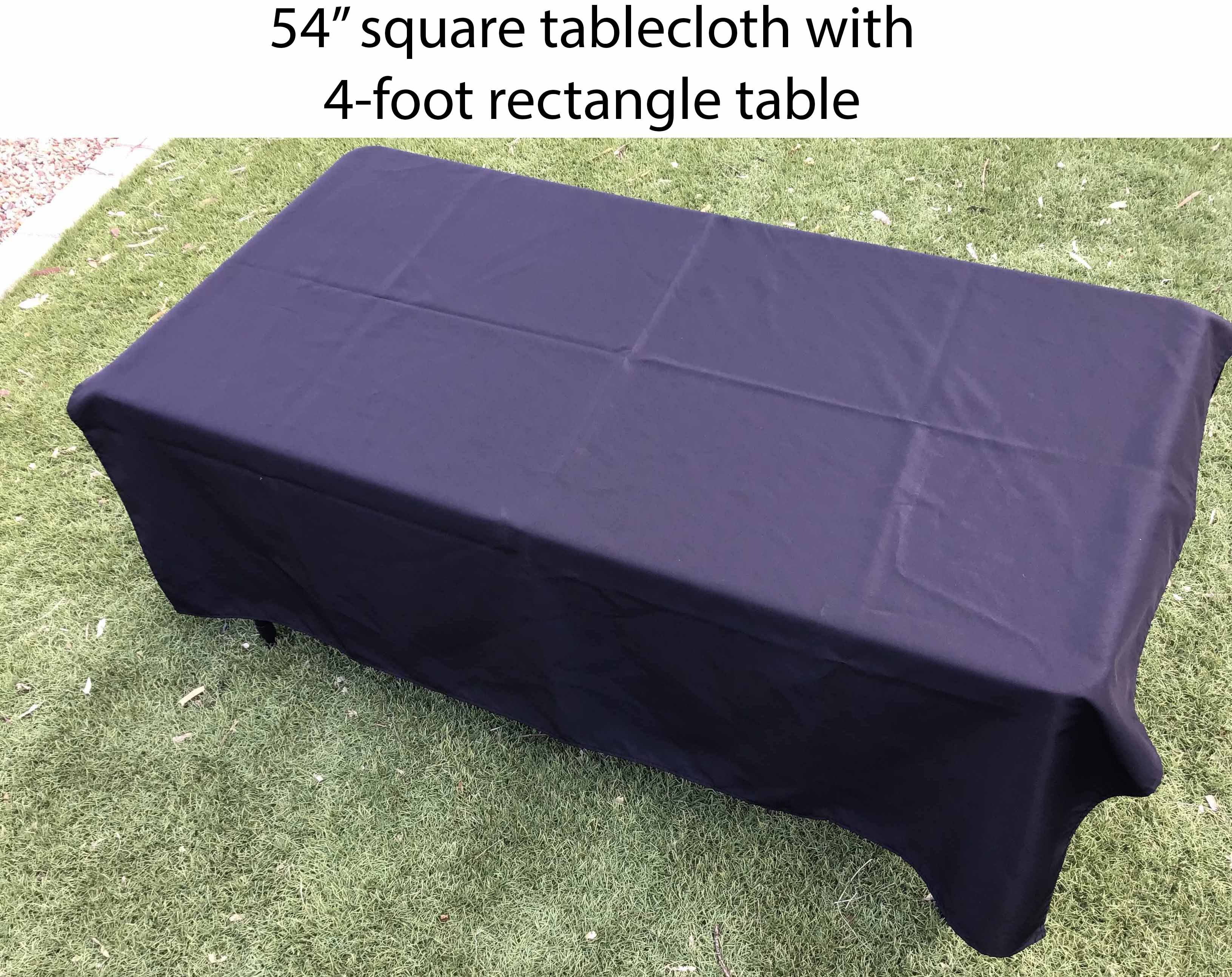 square tablecloths (black) - 54