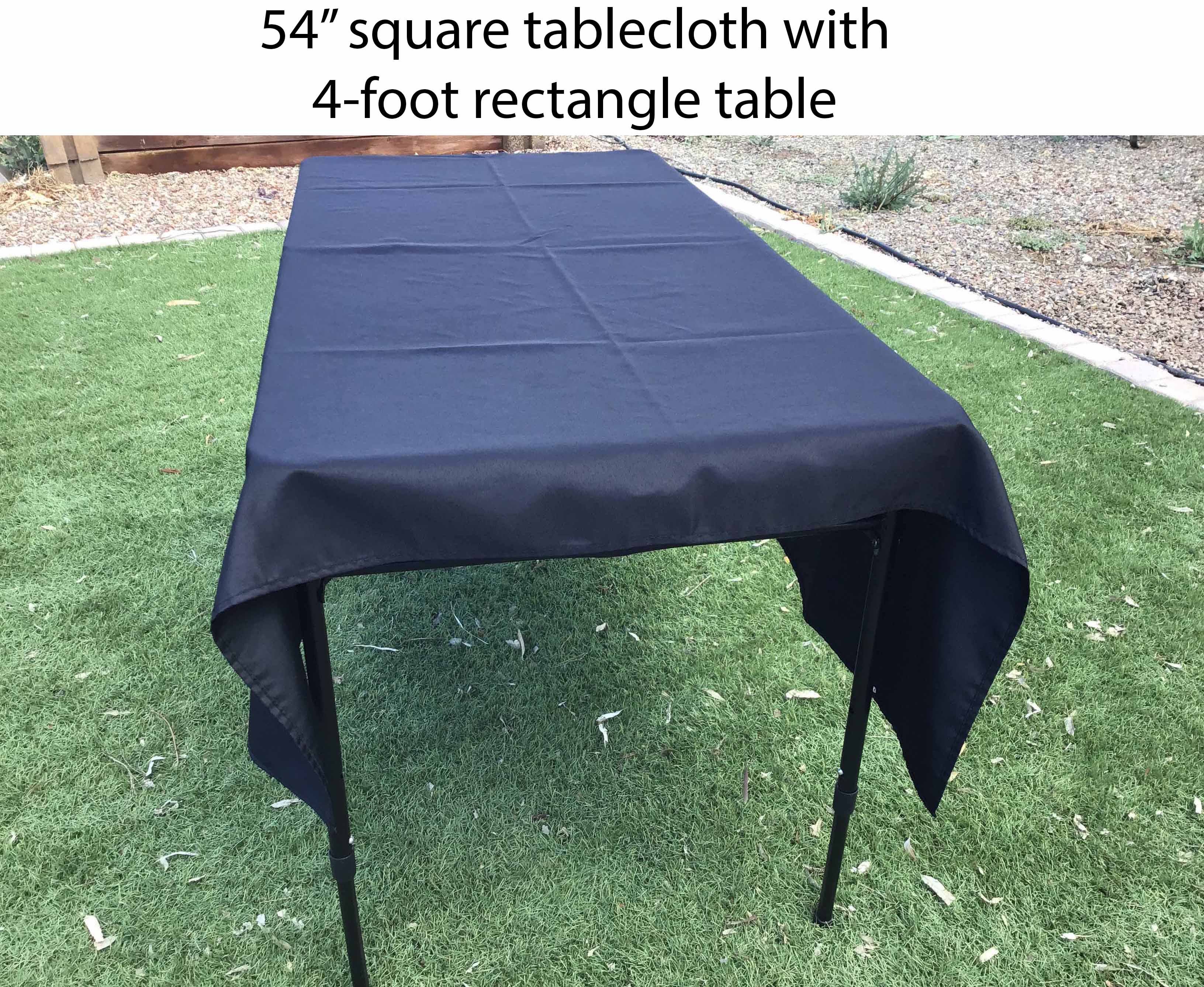 square tablecloths (black) - 54