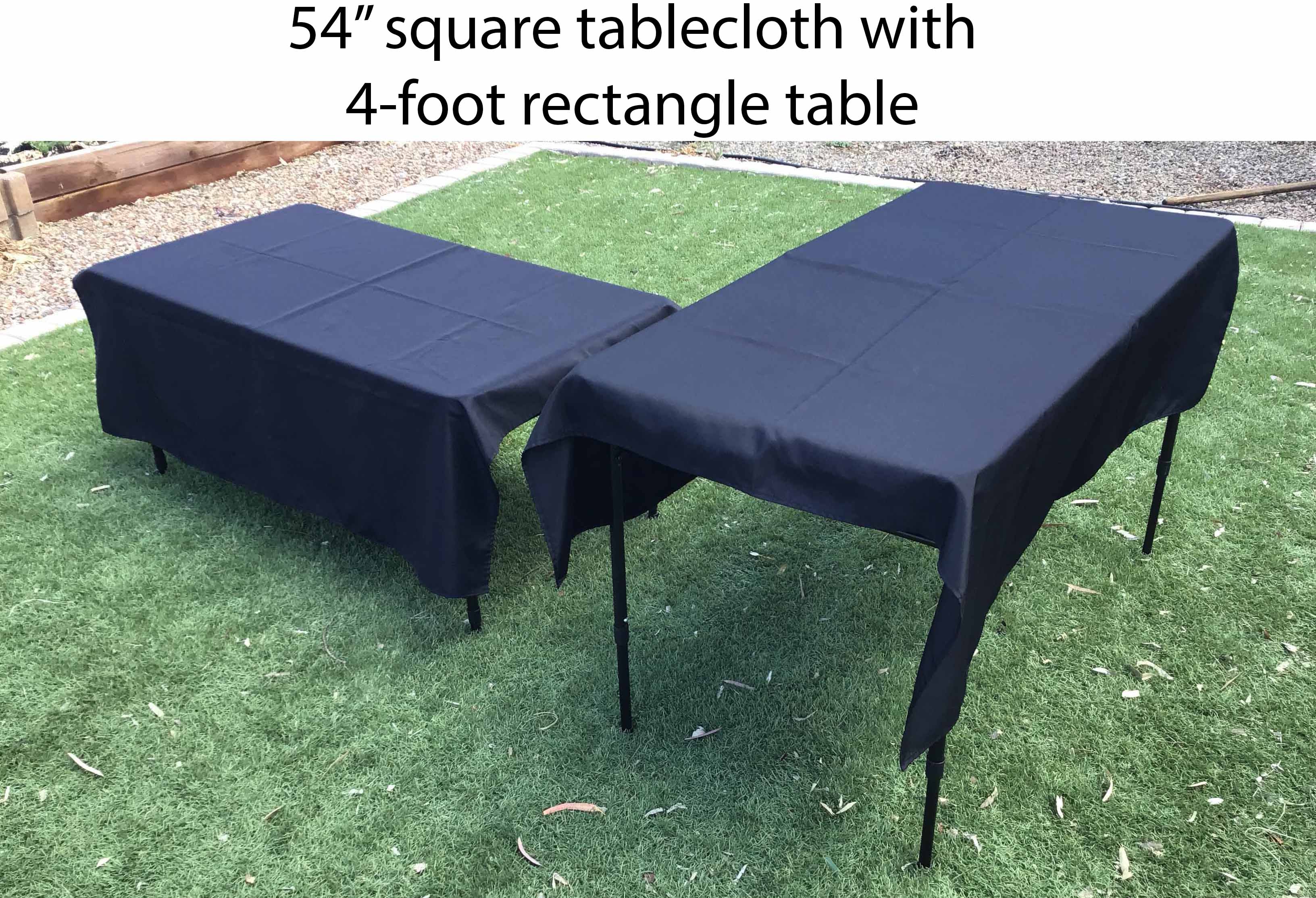 square tablecloths (black) - 54