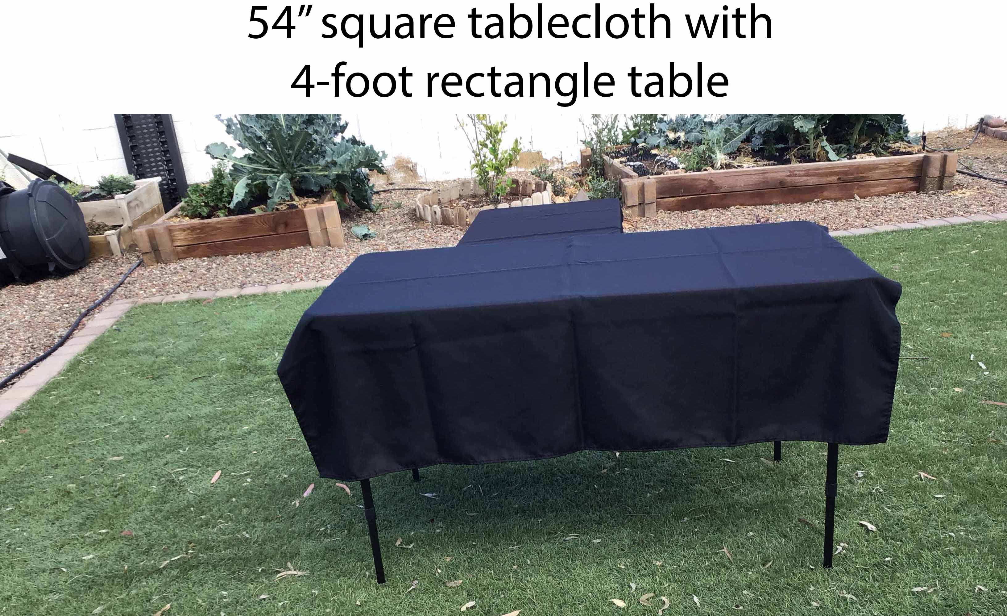 square tablecloths (black) - 54