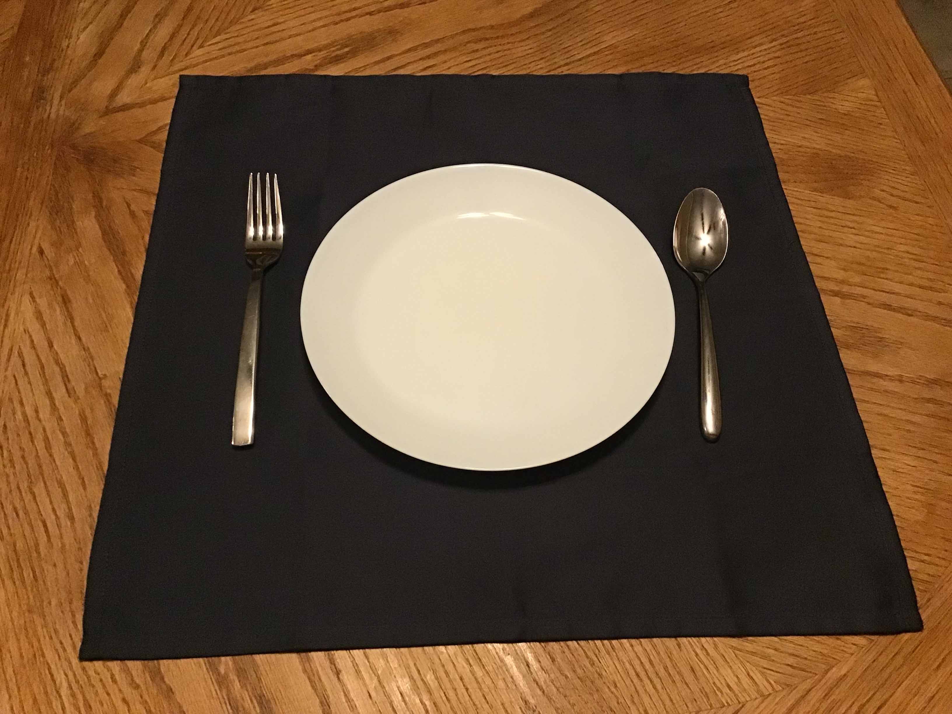 cloth dinner napkins (dark gray) - 18 x 18