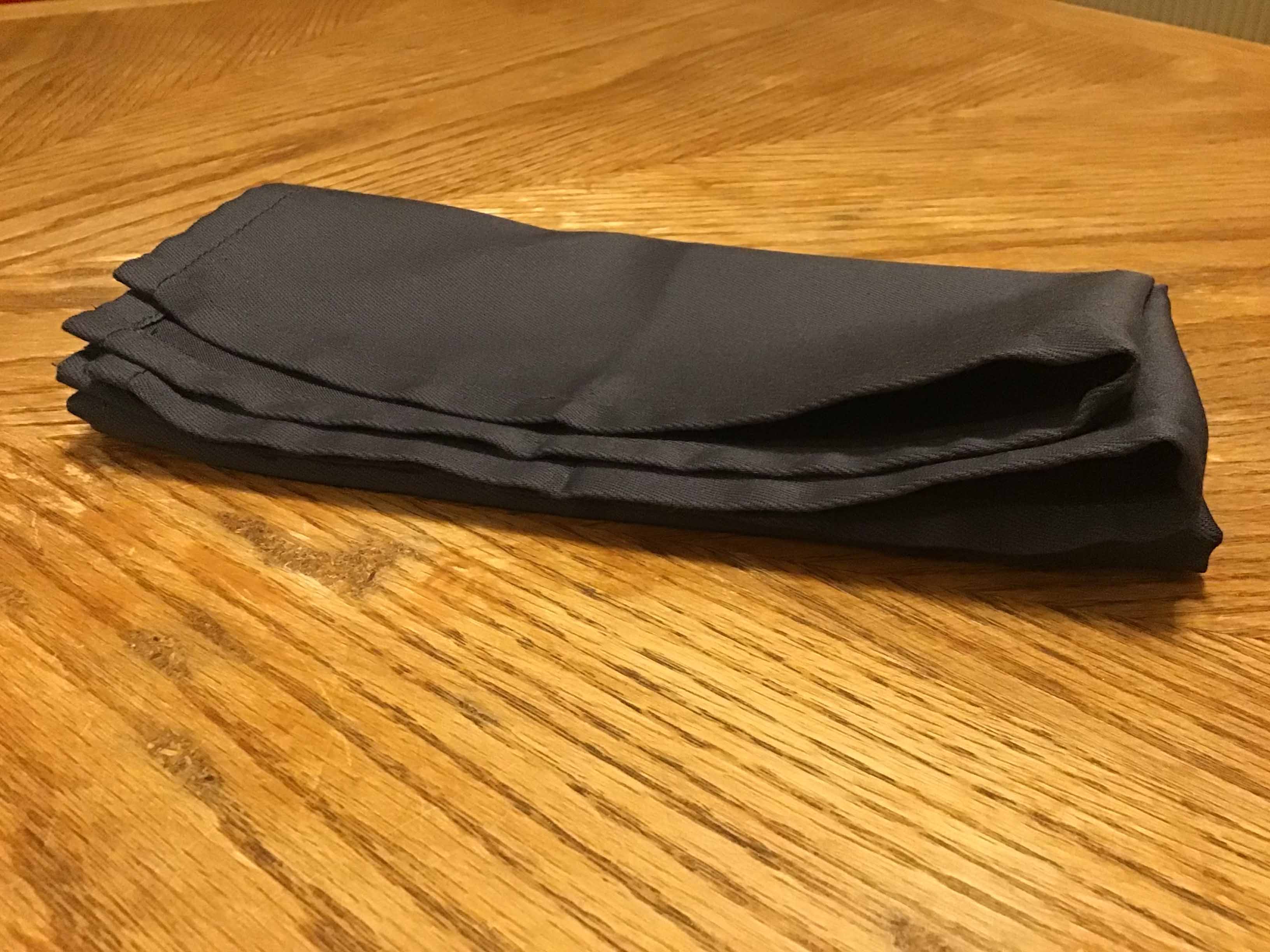 cloth dinner napkins (dark gray) - 18 x 18