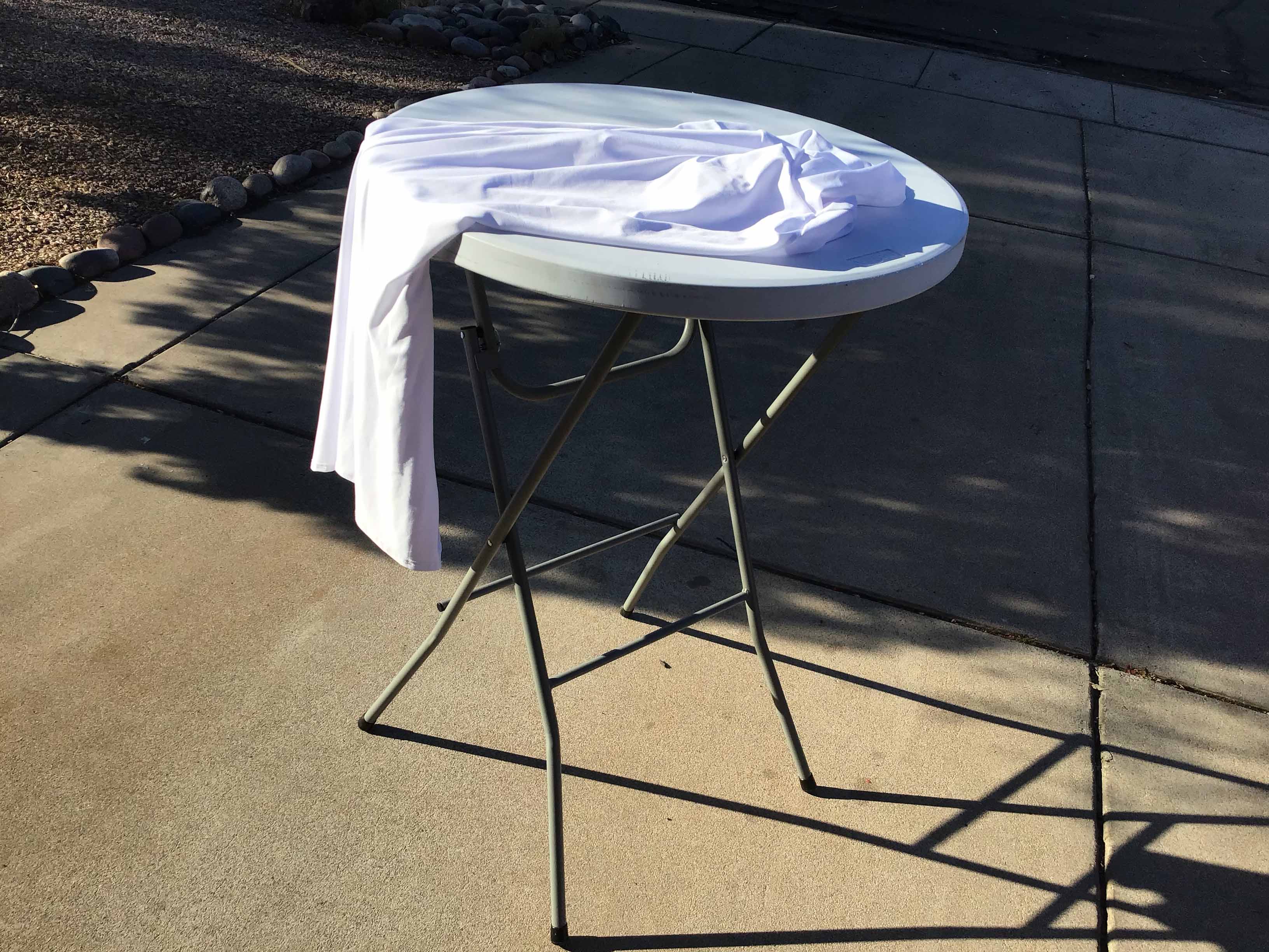 spandex cocktail table covers (white)