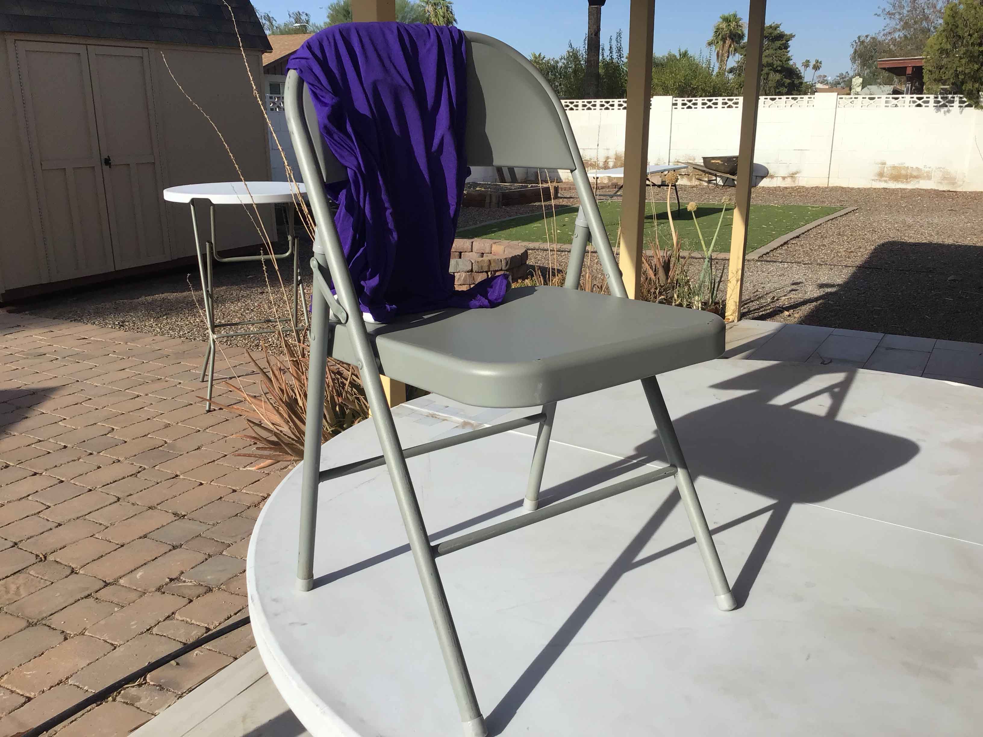 spandex stretch-fitted slip-on chair covers (purple)