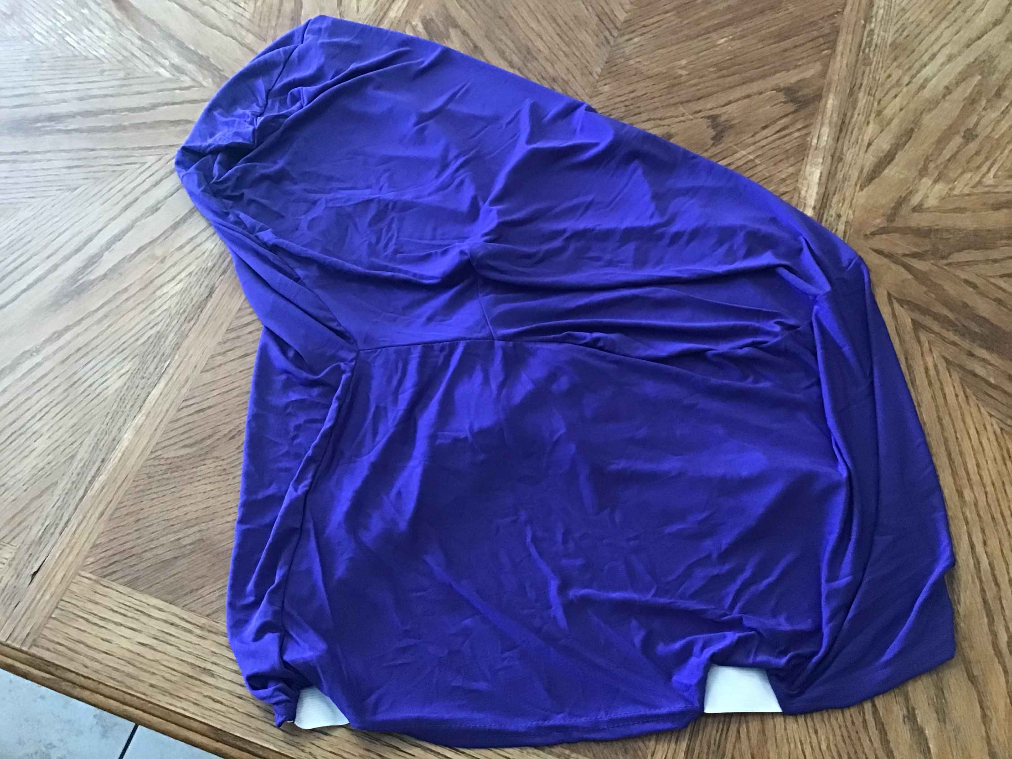 spandex stretch-fitted slip-on chair covers (purple)