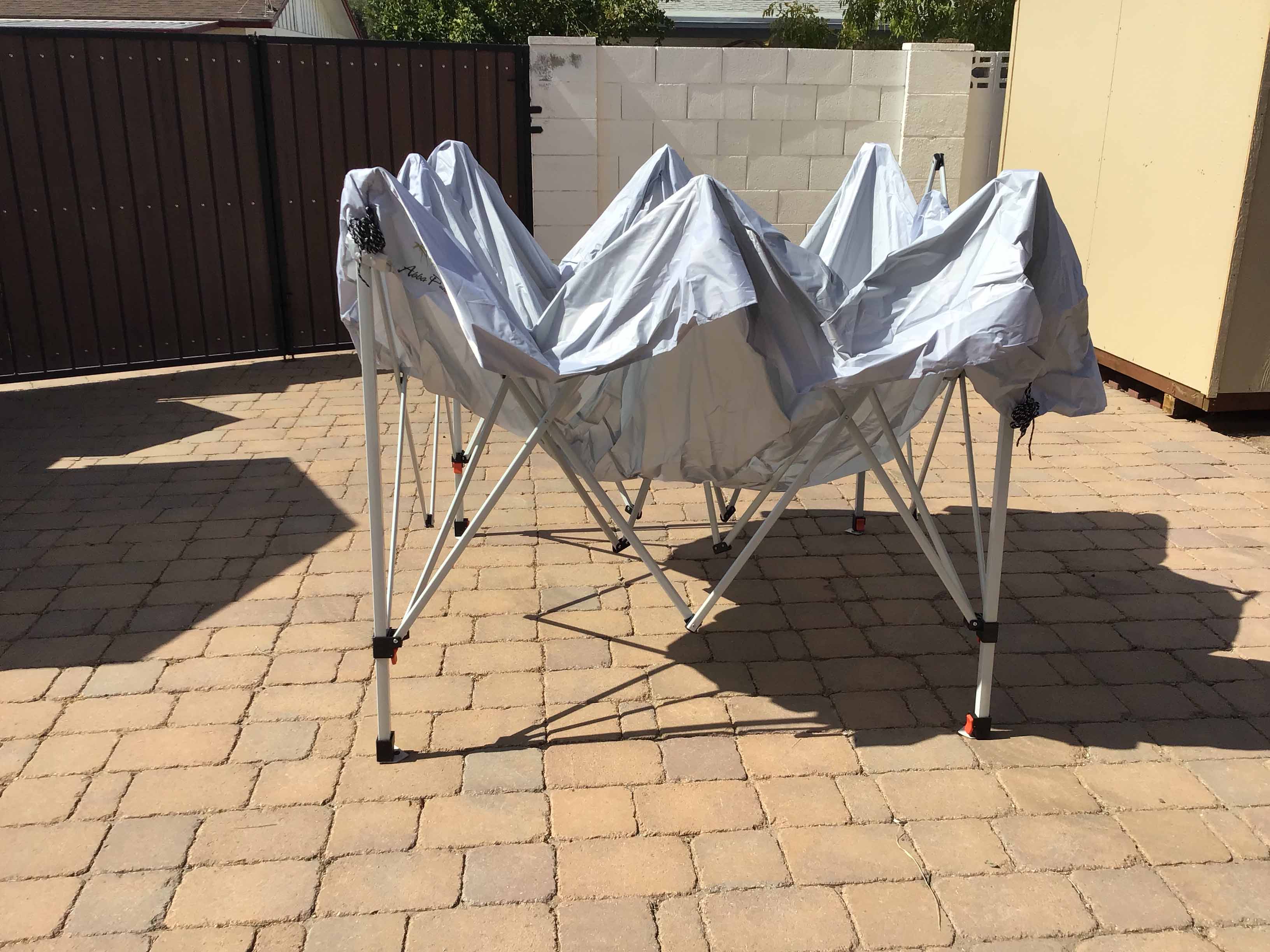 slant leg canopy tent (10 ft. x 10 ft.) - silver