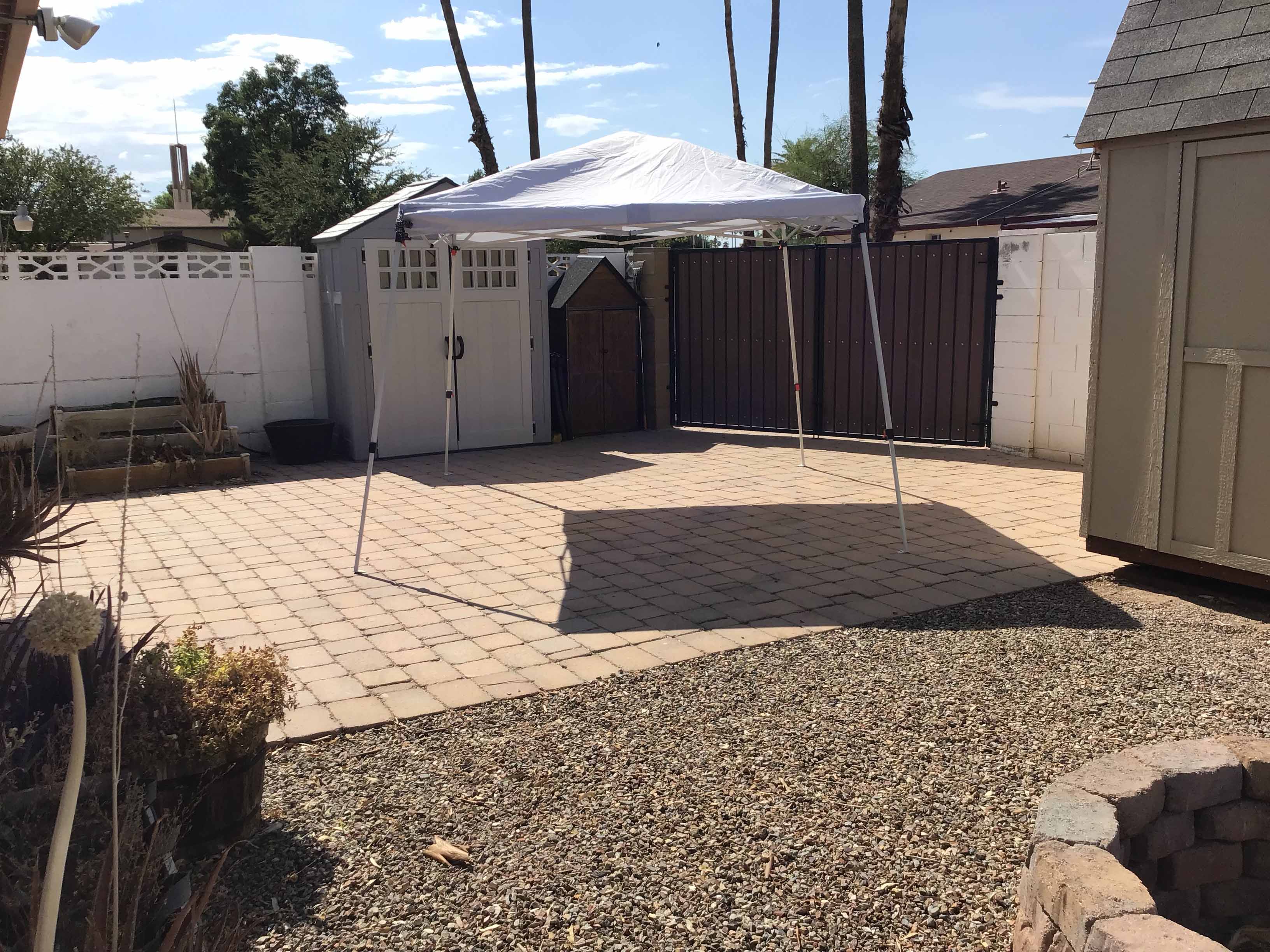 slant leg canopy tent (10 ft. x 10 ft.) - silver