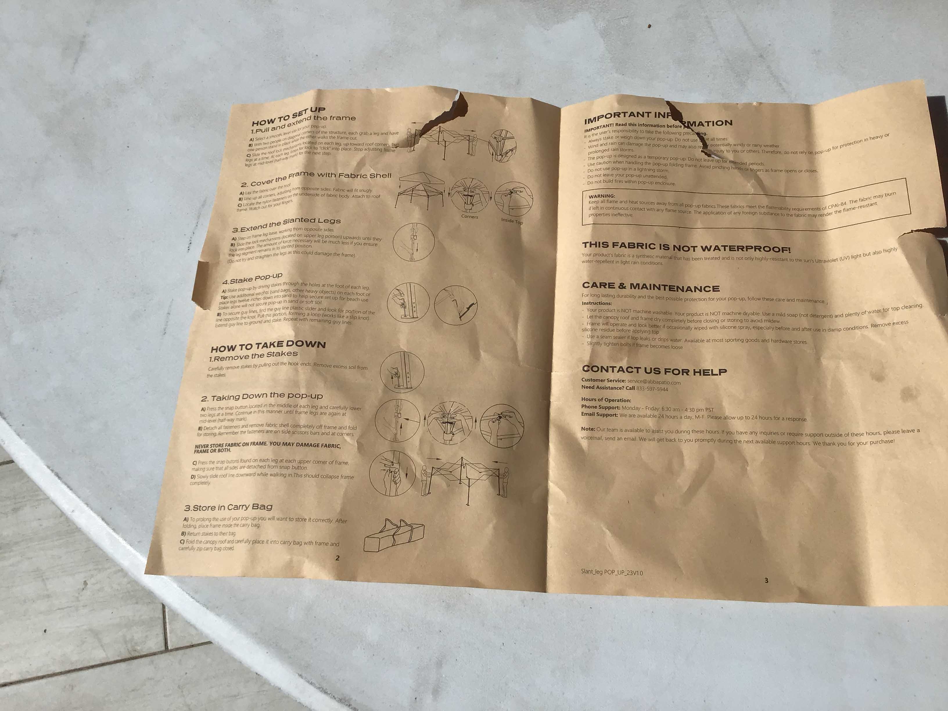 slant leg canopy tent (10 ft. x 10 ft.) - silver