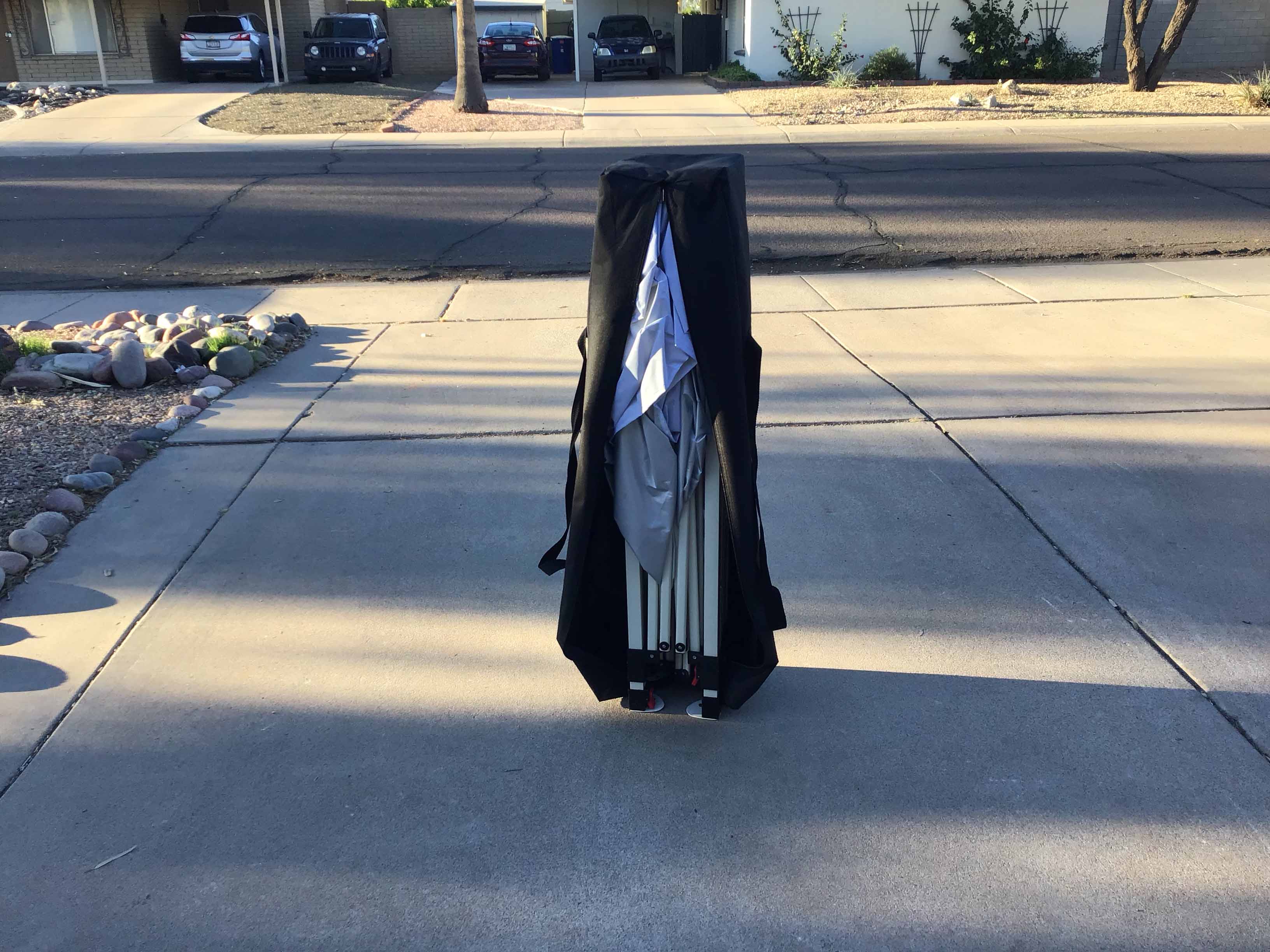 slant leg canopy tent (10 ft. x 10 ft.) - silver