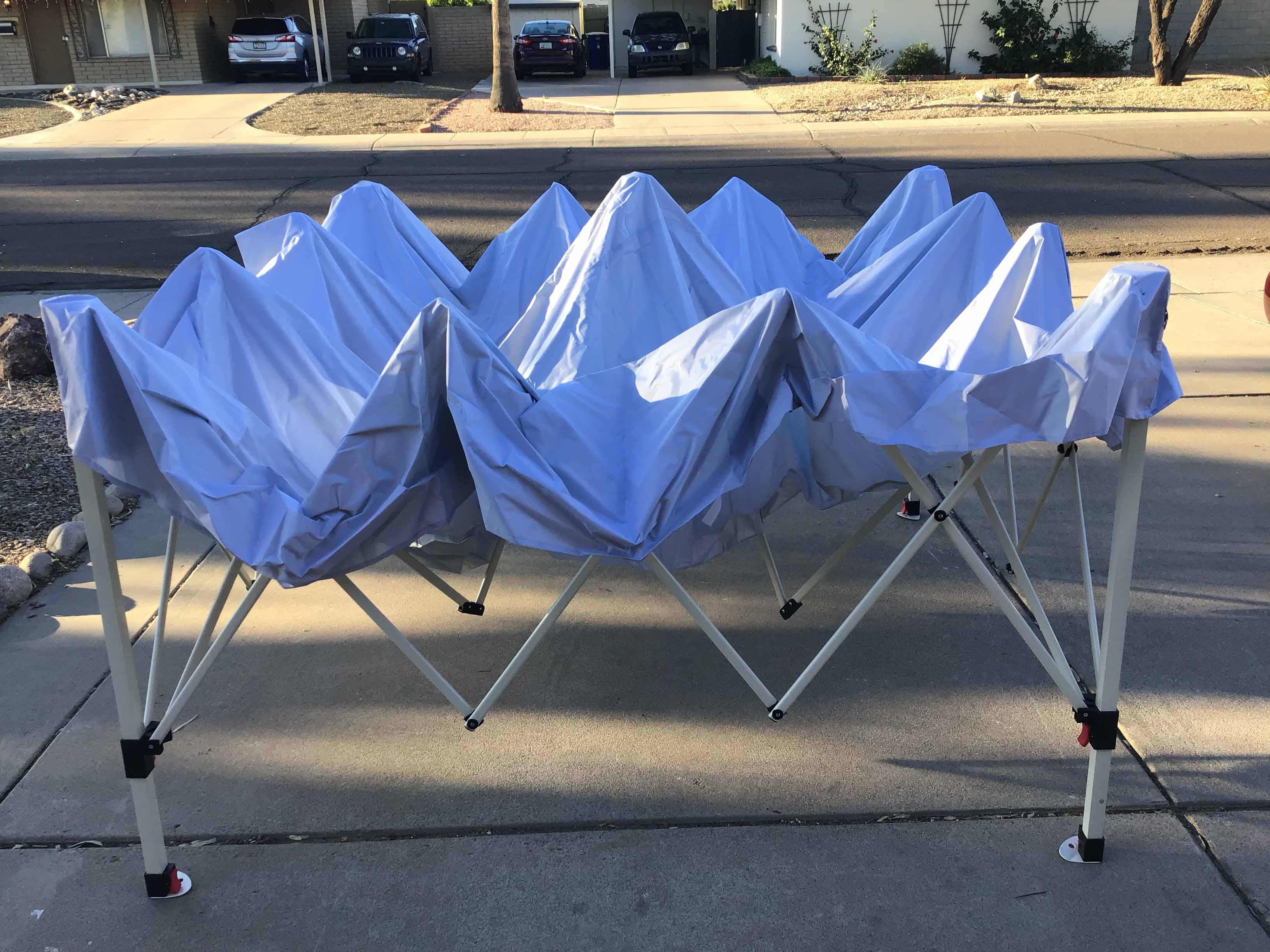 slant leg canopy tent (10 ft. x 10 ft.) - silver