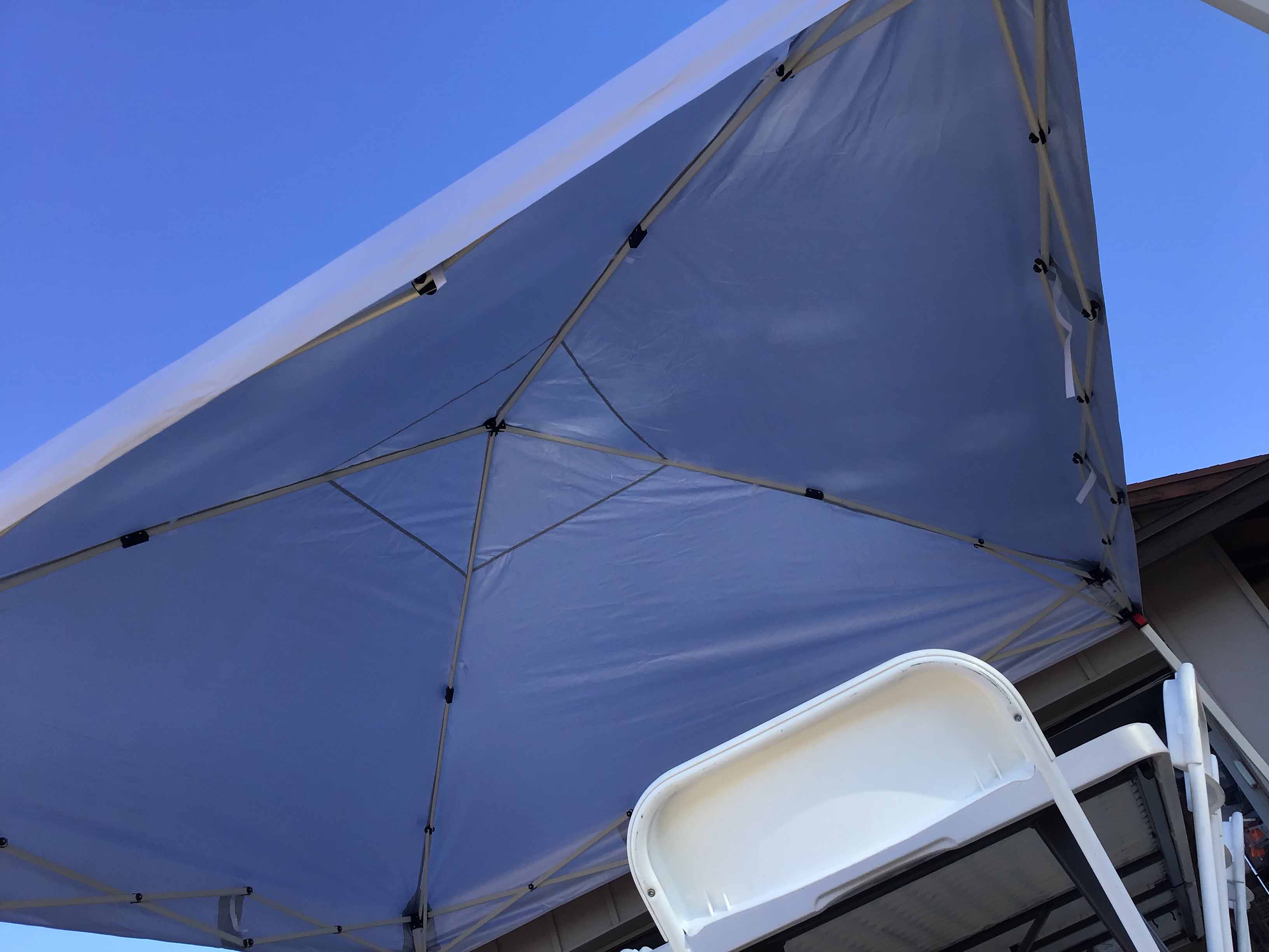 slant leg canopy tent (10 ft. x 10 ft.) - silver