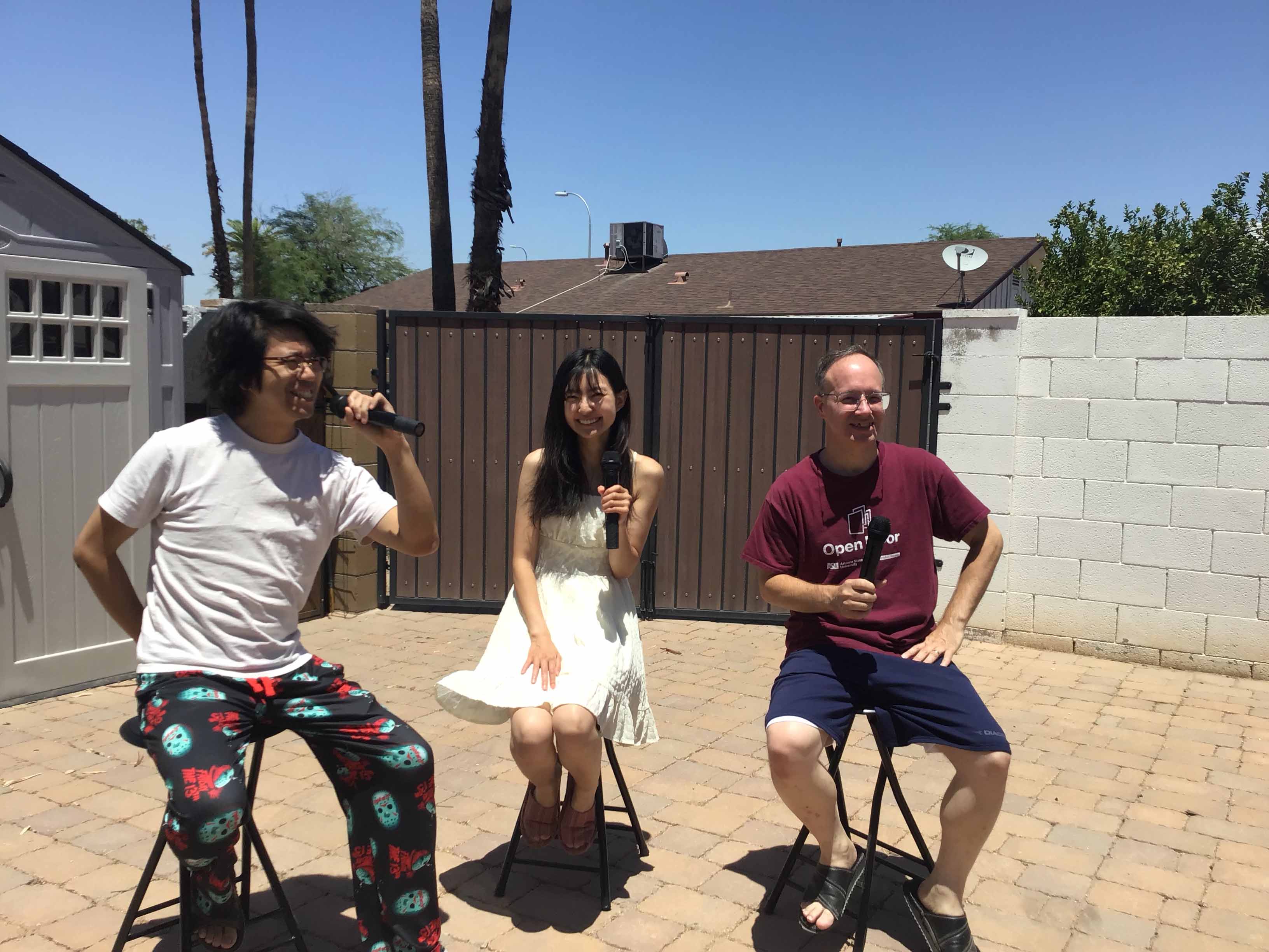 folding bar stools (black, padded) - 24 high