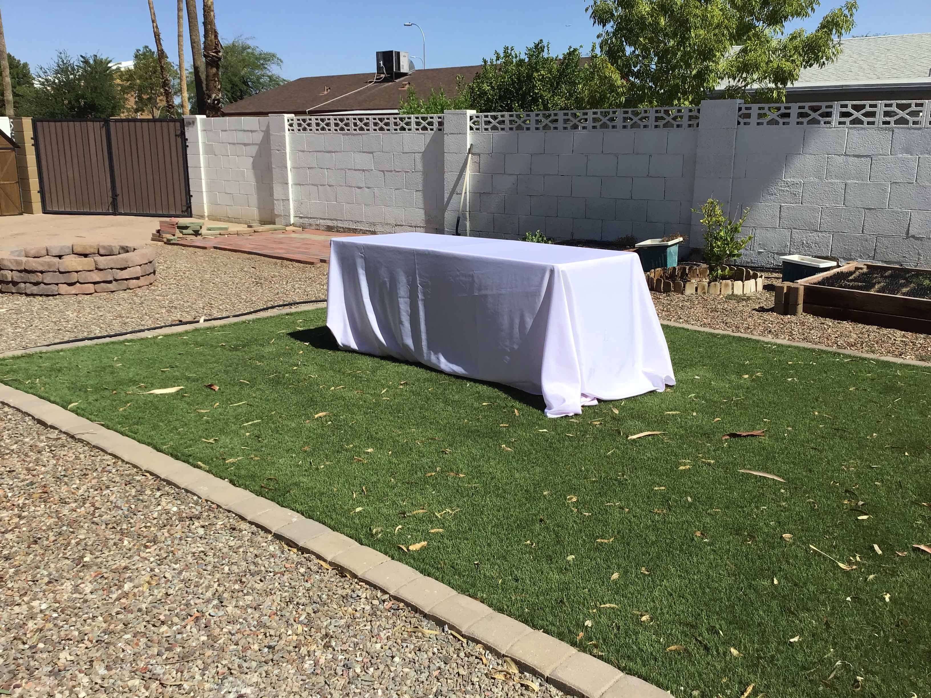 rectangle tablecloths (light pink) - 90 x 156