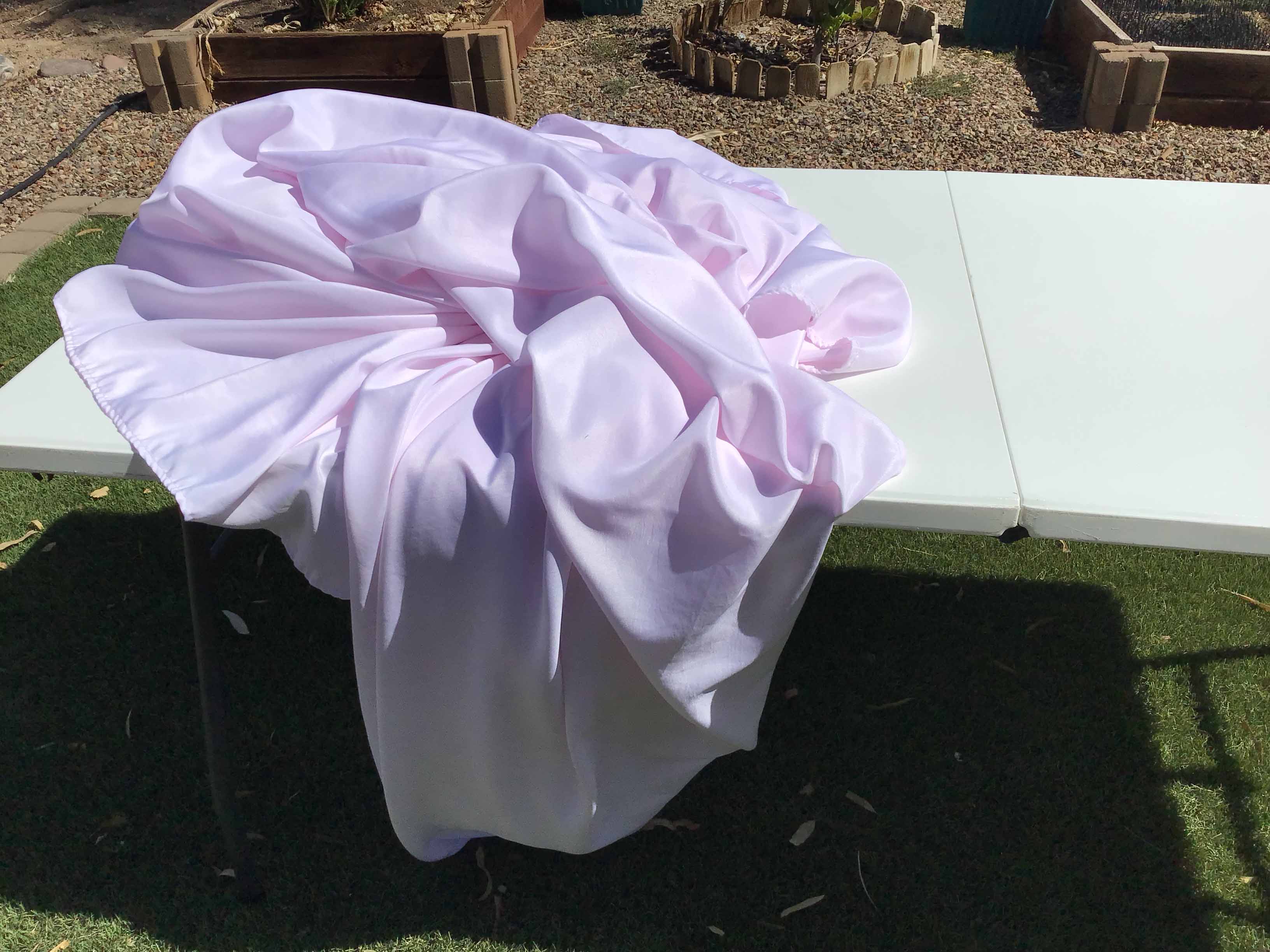 rectangle tablecloths (light pink) - 90 x 156