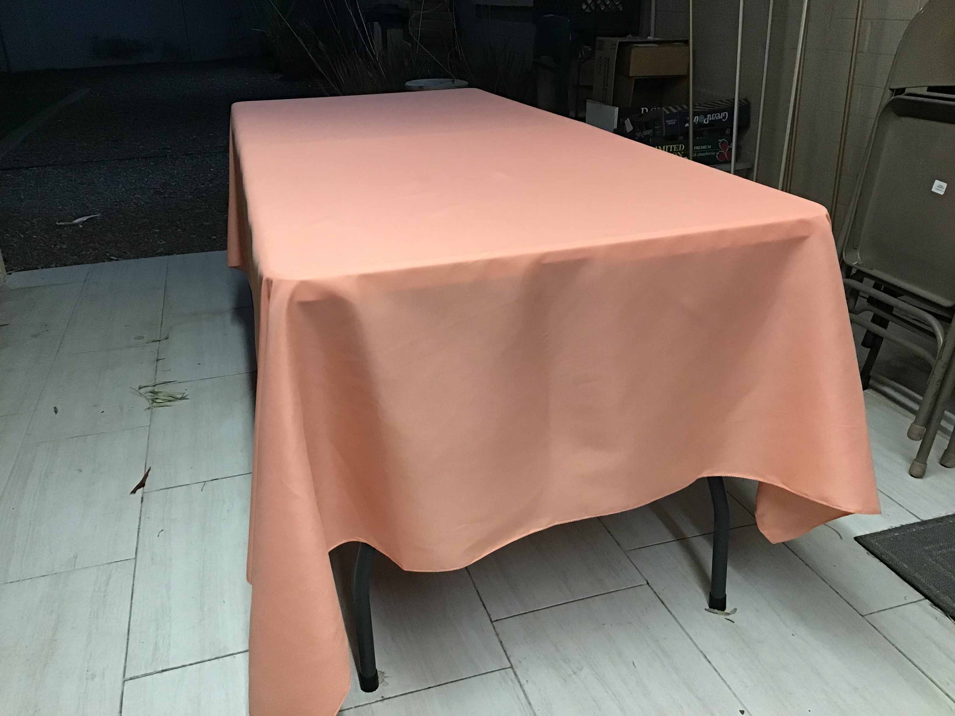 rectangle tablecloths (peach coral) - 60 x 102