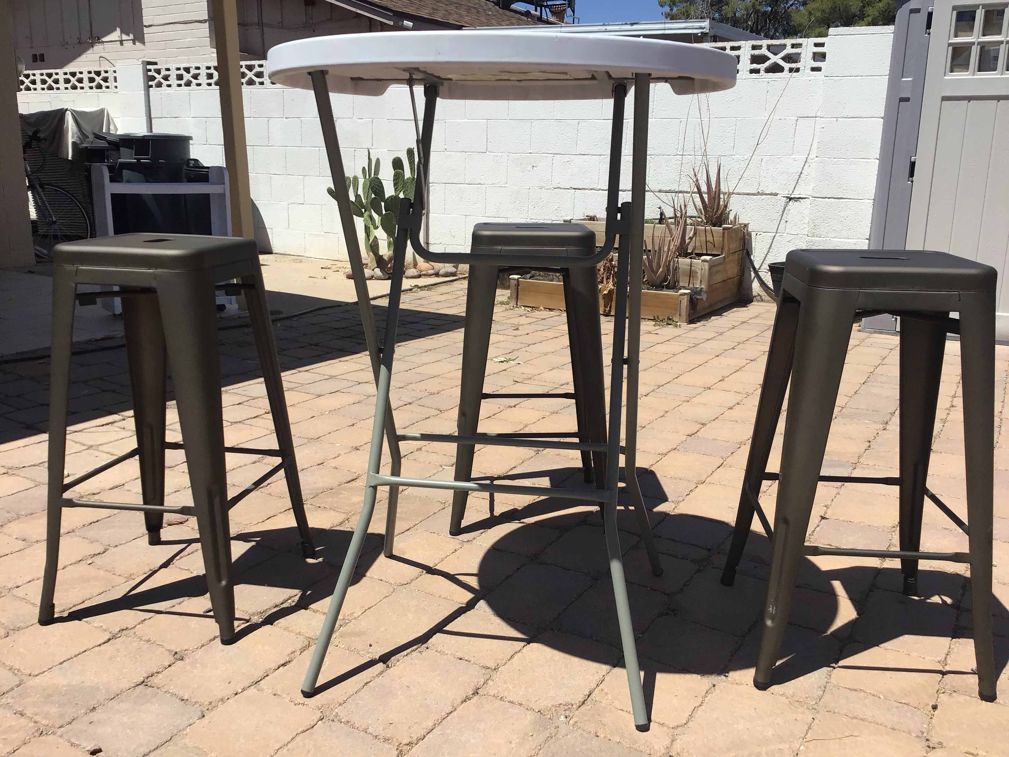 bar stools (steel, dark gray/graphite) - 30 high