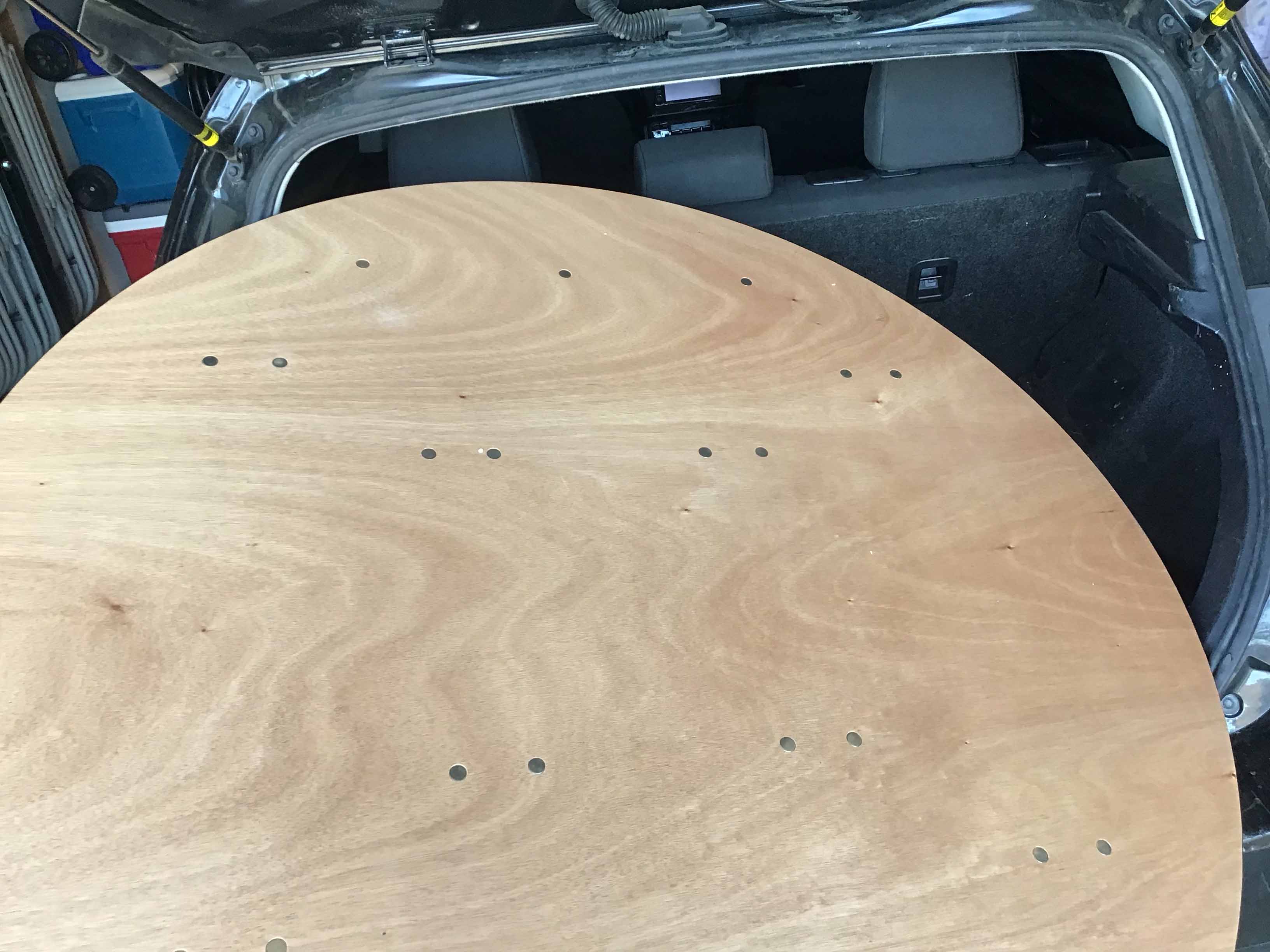 4 foot round tables (wood top)