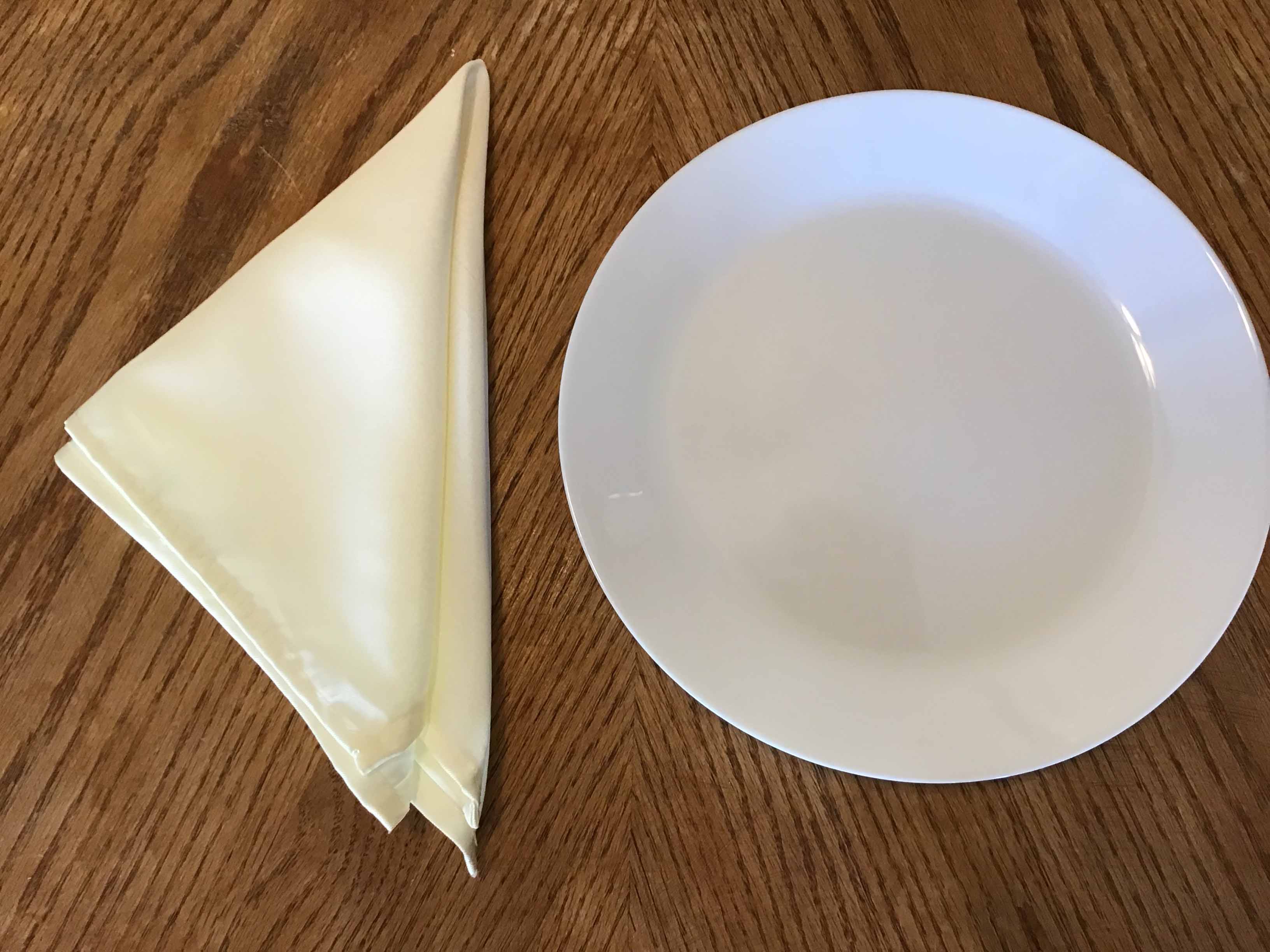 cloth dinner napkins (ivory) - 17 x 17