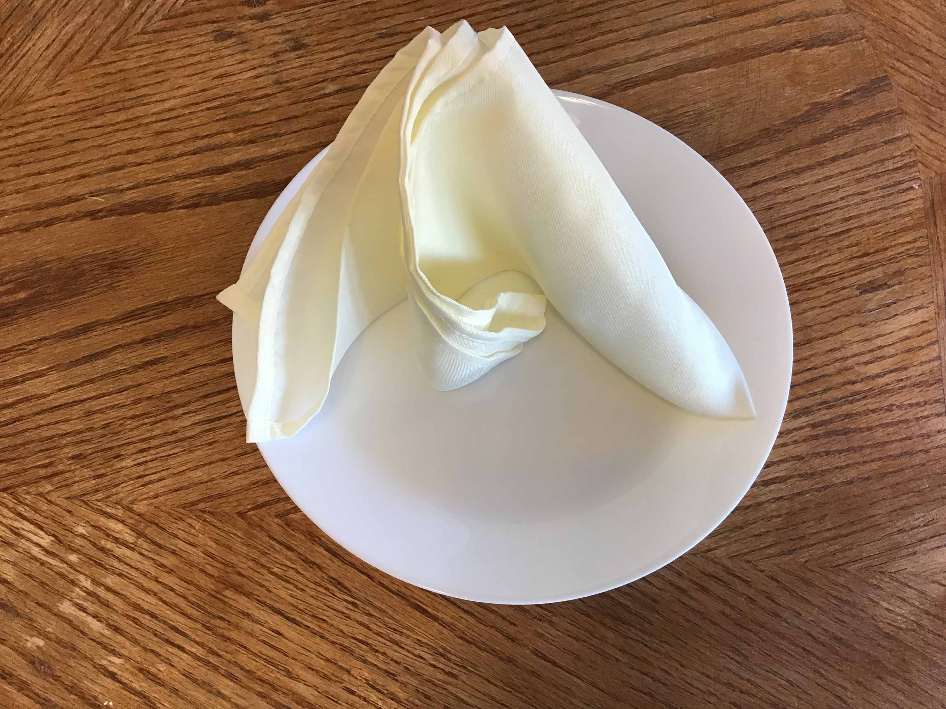 cloth dinner napkins (ivory) - 17 x 17