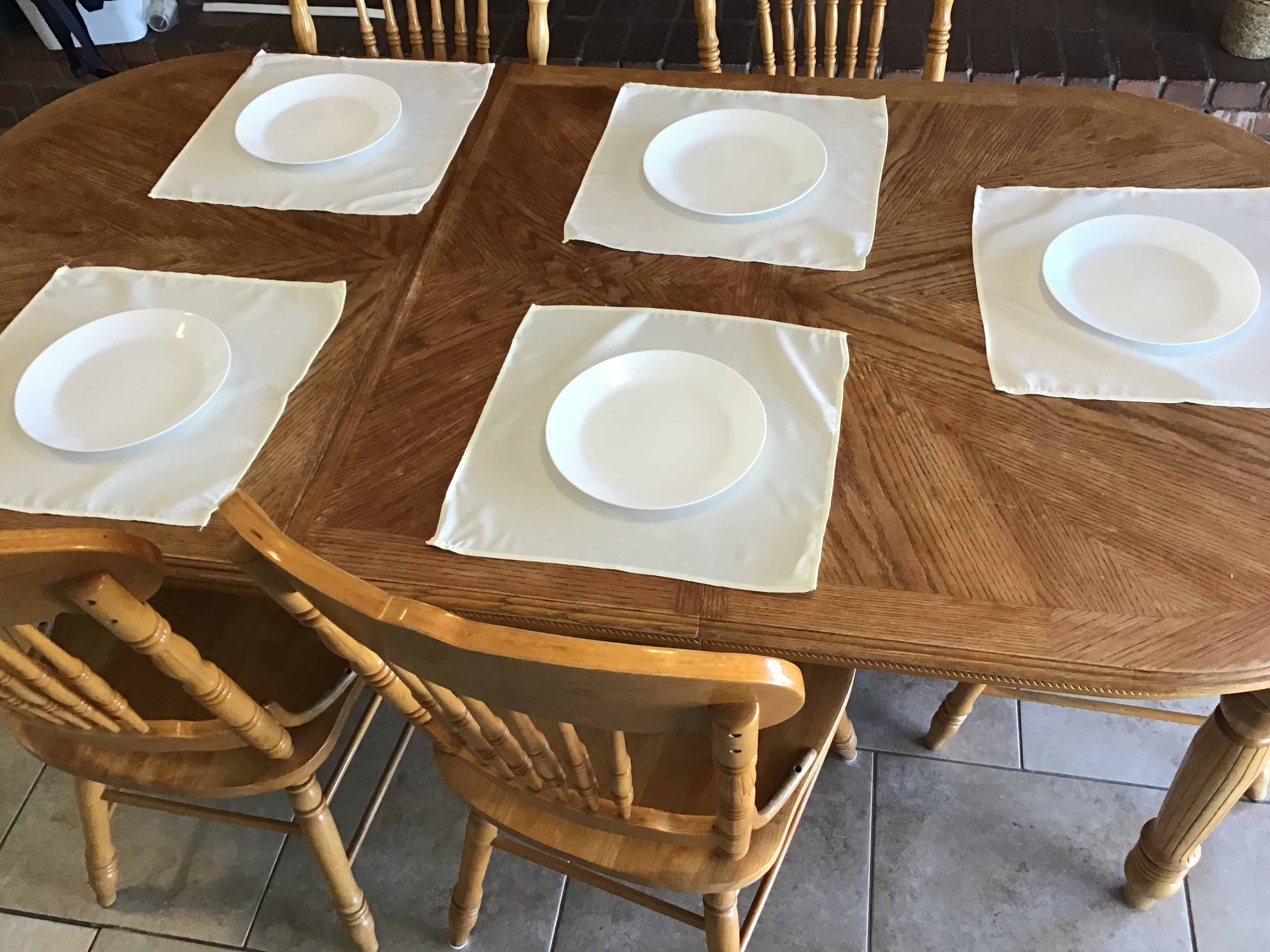 cloth dinner napkins (ivory) - 17 x 17