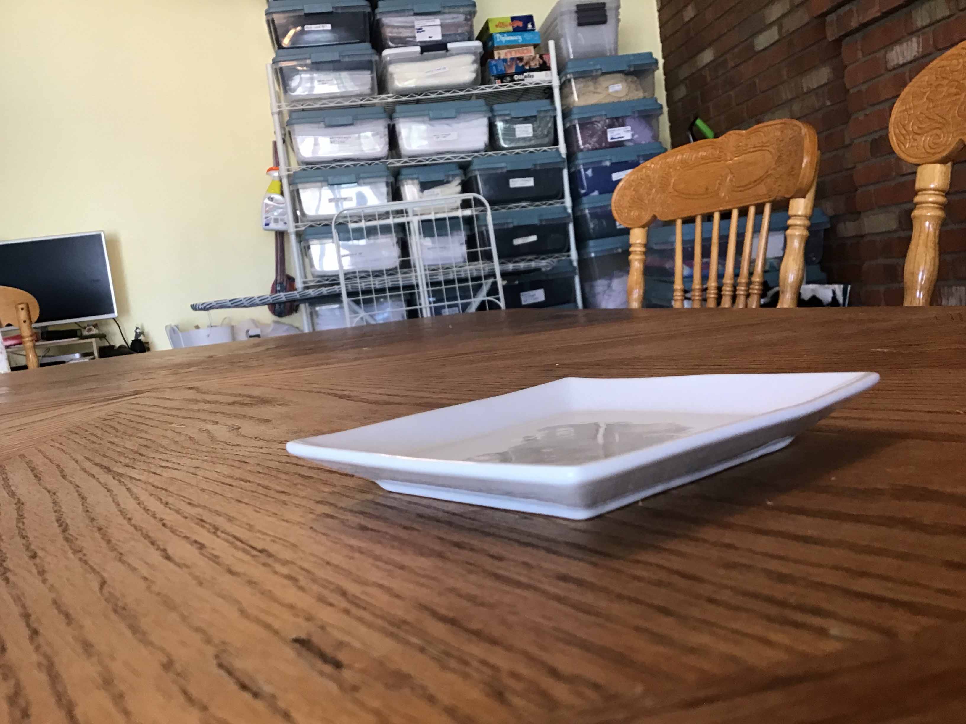 appetizer plates - porcelain (Acopa, bright white) - 4 square