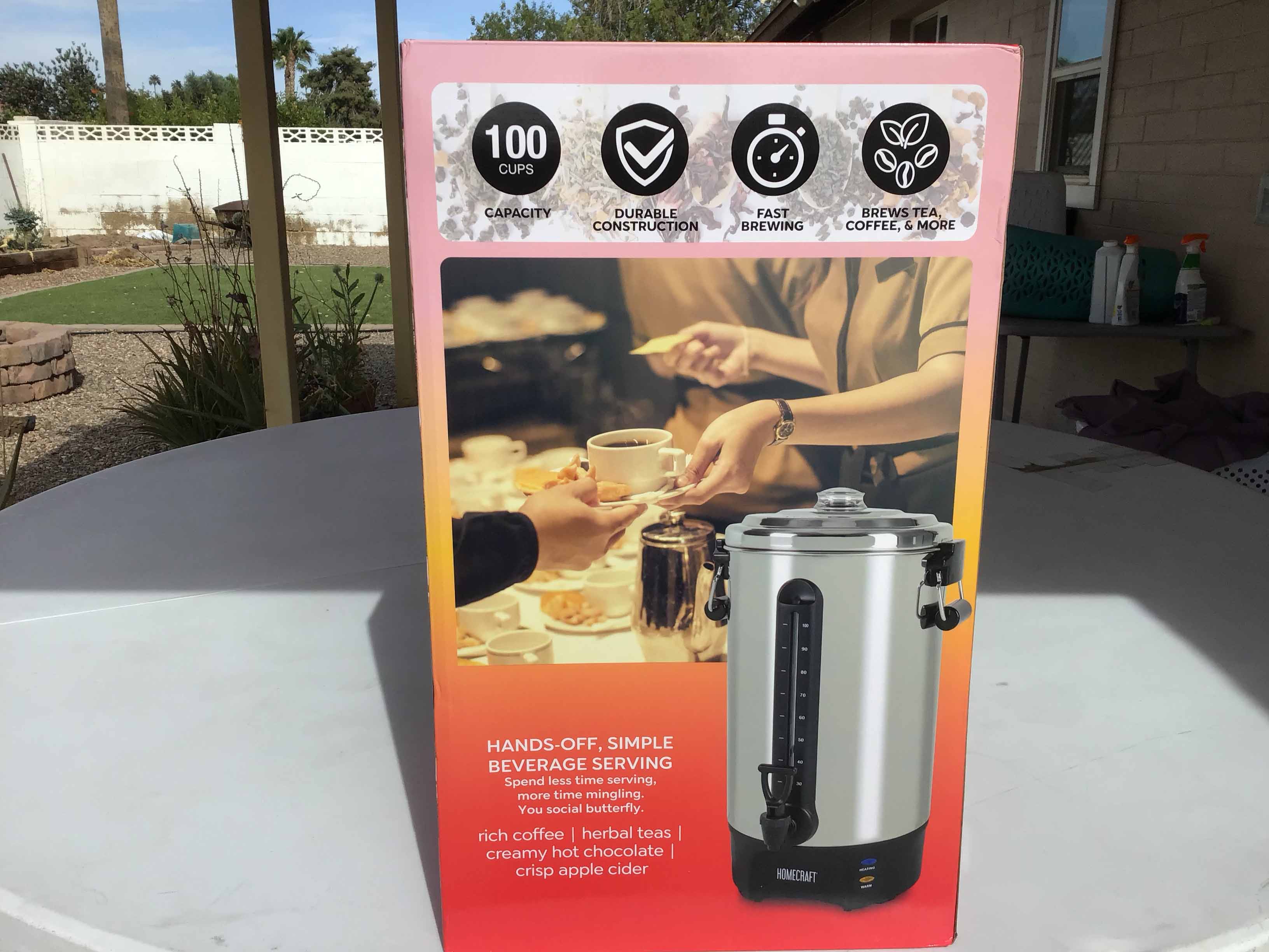 100-cup coffee urn / hot water heater