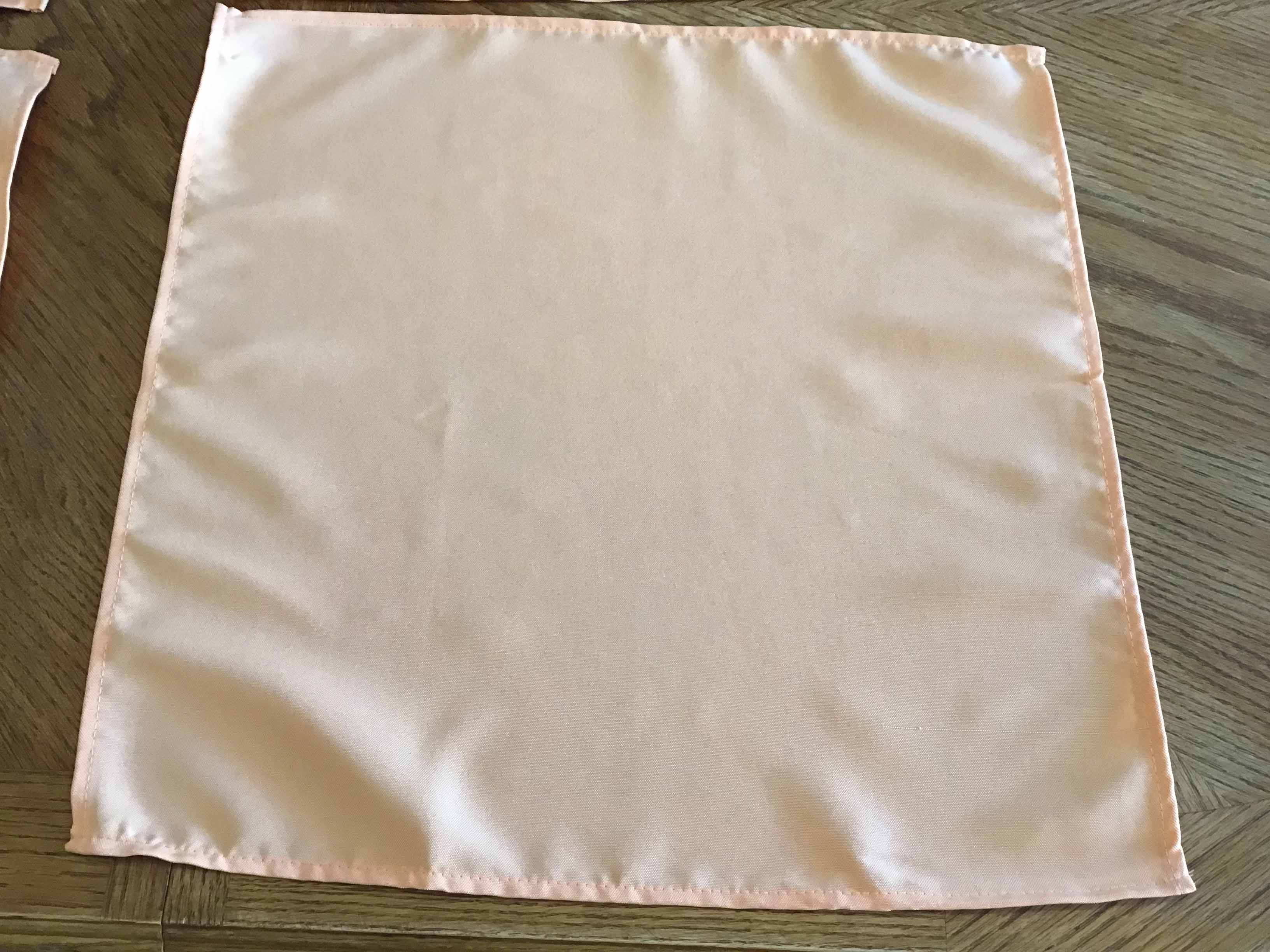 cloth dinner napkins (peach) - 20 x 20