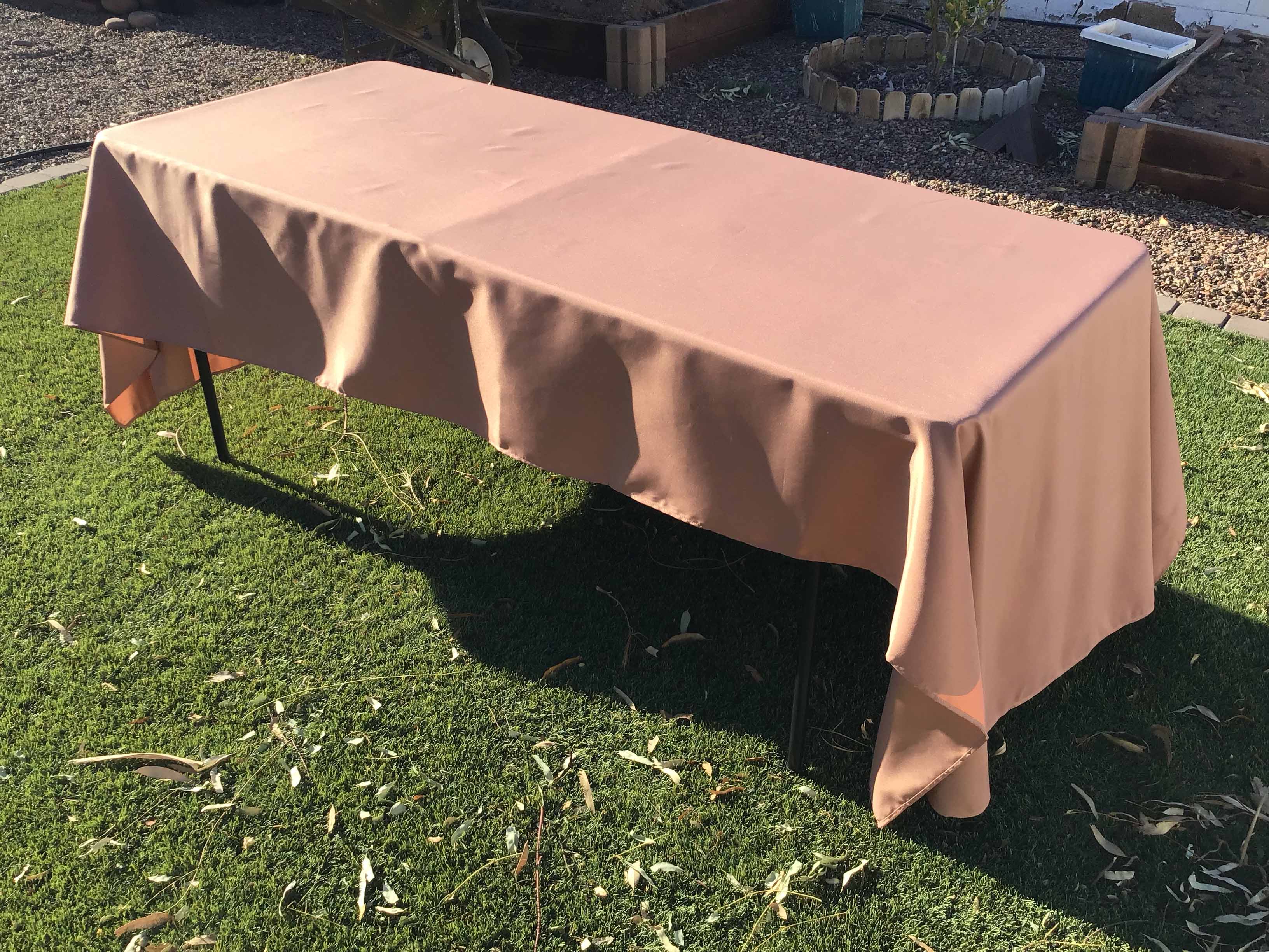 rectangle tablecloths (latte rose) - 60 x 120