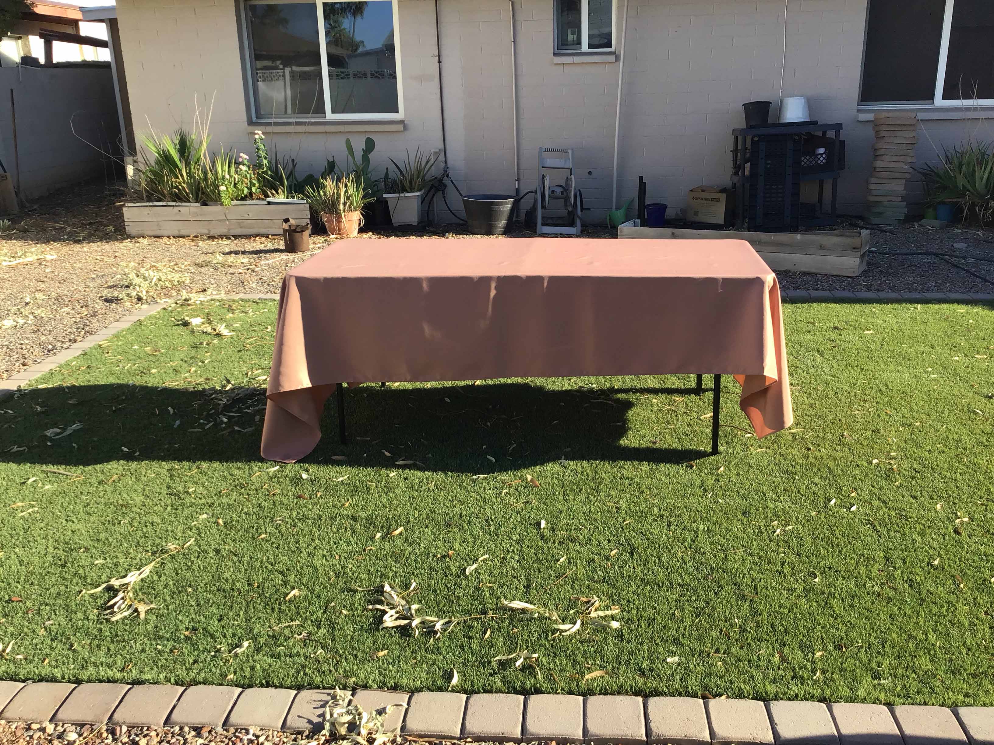 rectangle tablecloths (latte rose) - 60 x 120